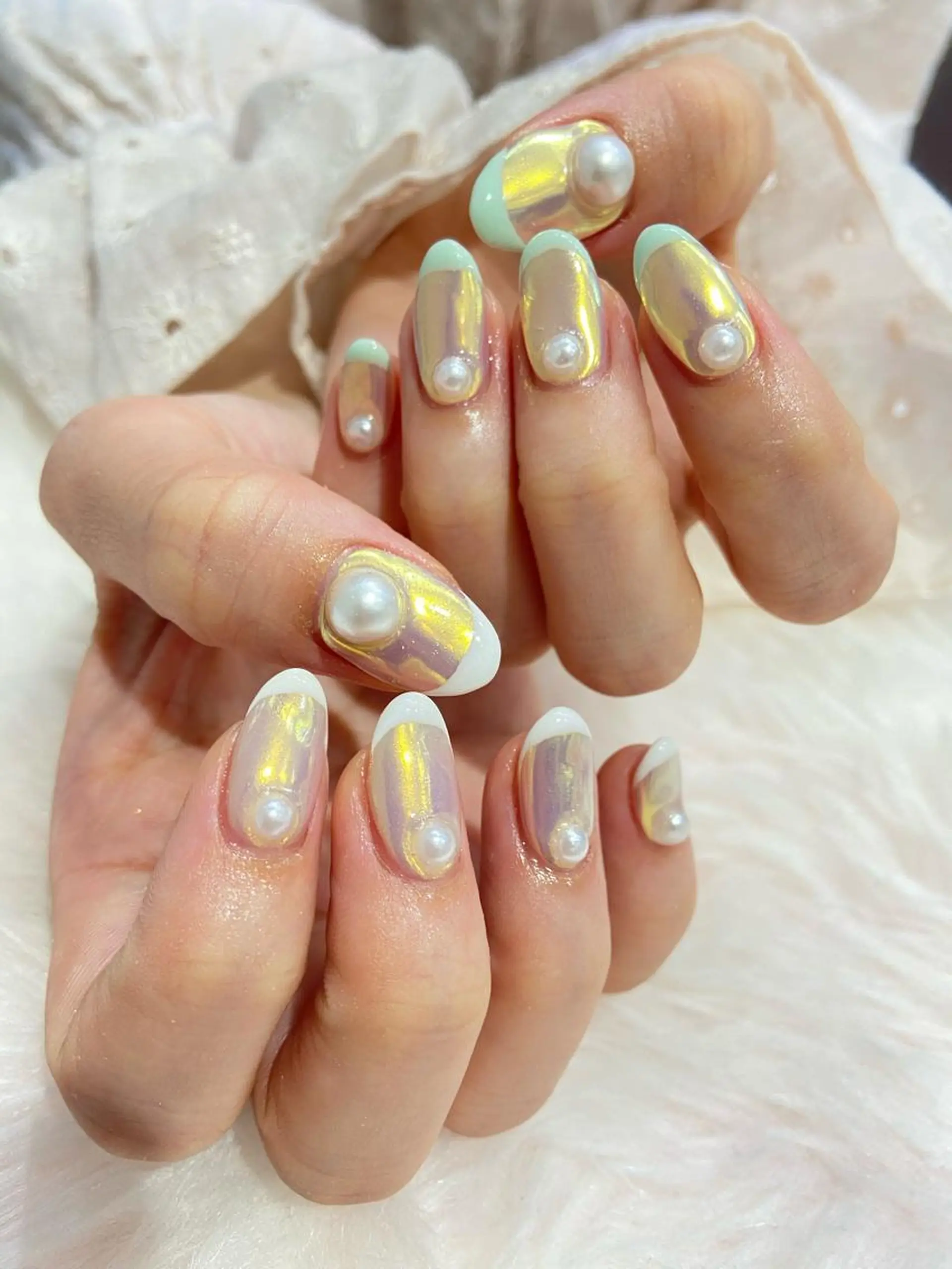 ネイル ハンドネイル 🧸プルエクステ❤︎ ネイルKAO🧸のヘアスタイル