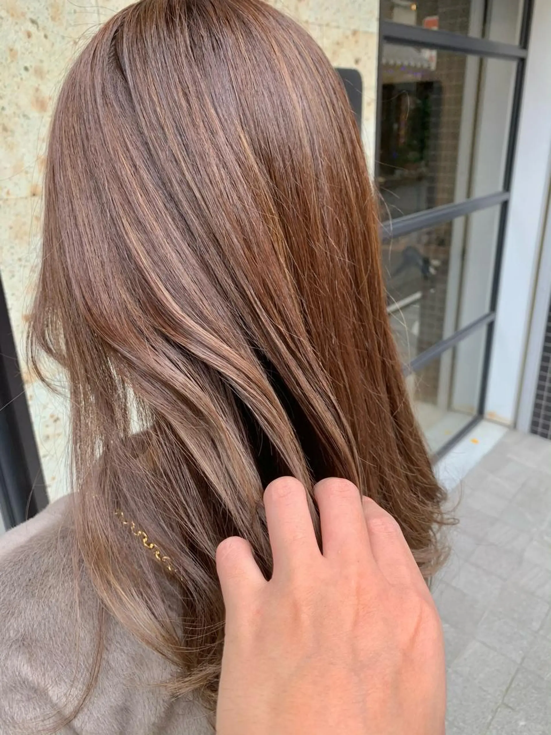 セミロング ヘアカラー トリートメント 🌟美髪縮毛矯正🌟 吉田冴一のヘアスタイル