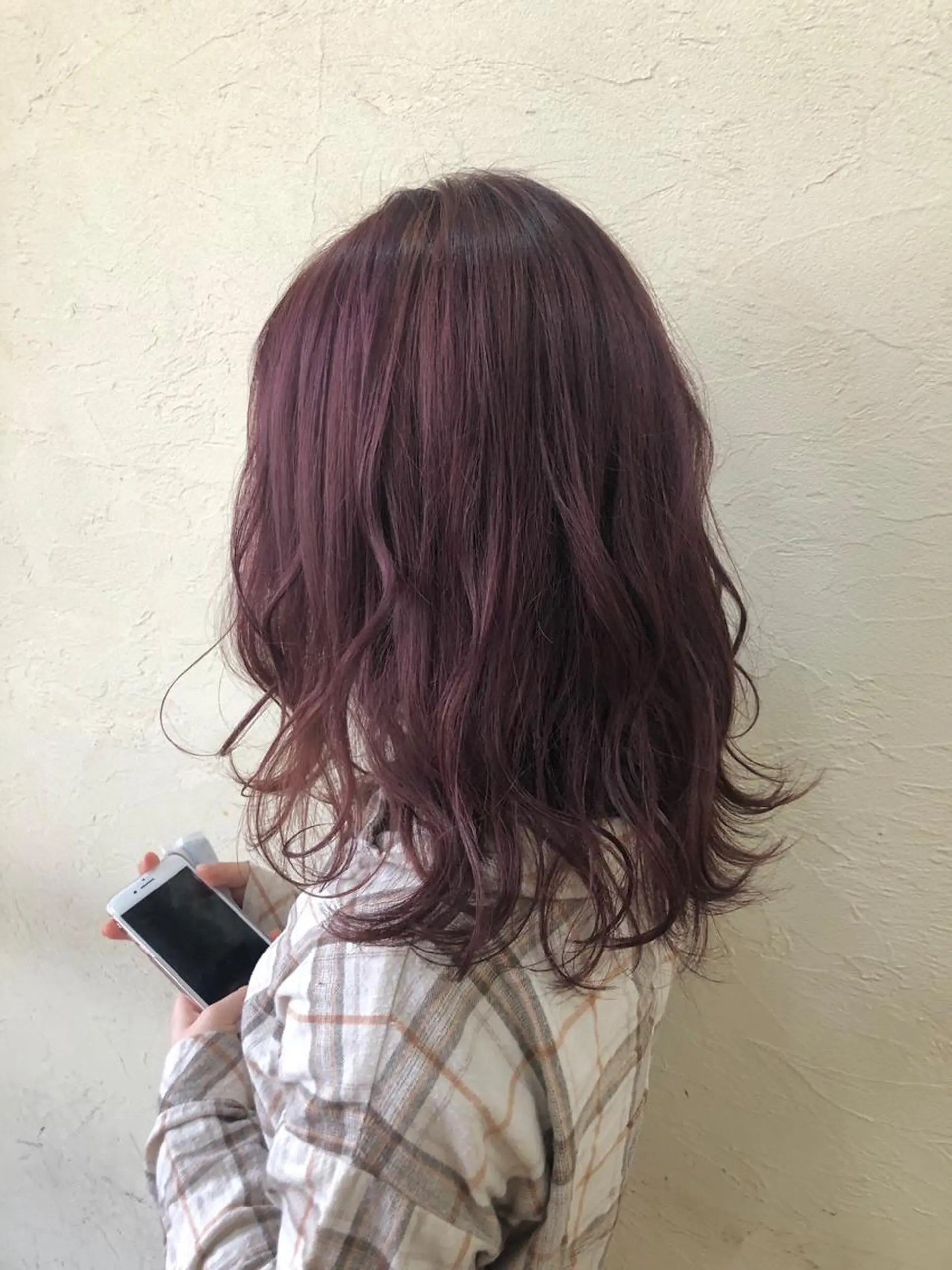 ロング カラー ブリーチ ラベンダーカラー ラベンダーピンク ピンクカラー ヘアカラー トリートメント ENIF ヤマグチアツコのヘアスタイル