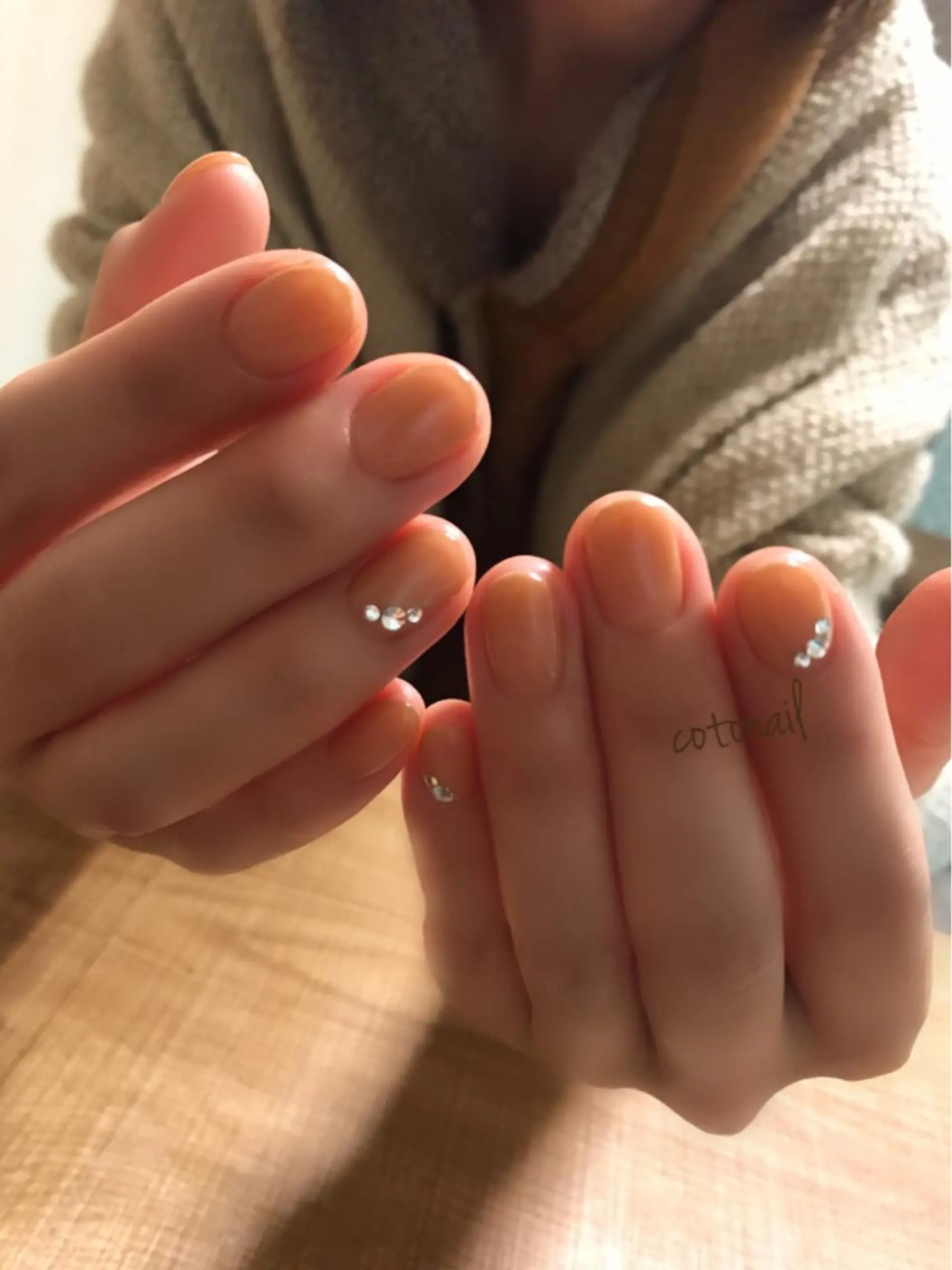 ショート ネイル シンプルネイル ツメトマツゲ .のネイルデザイン