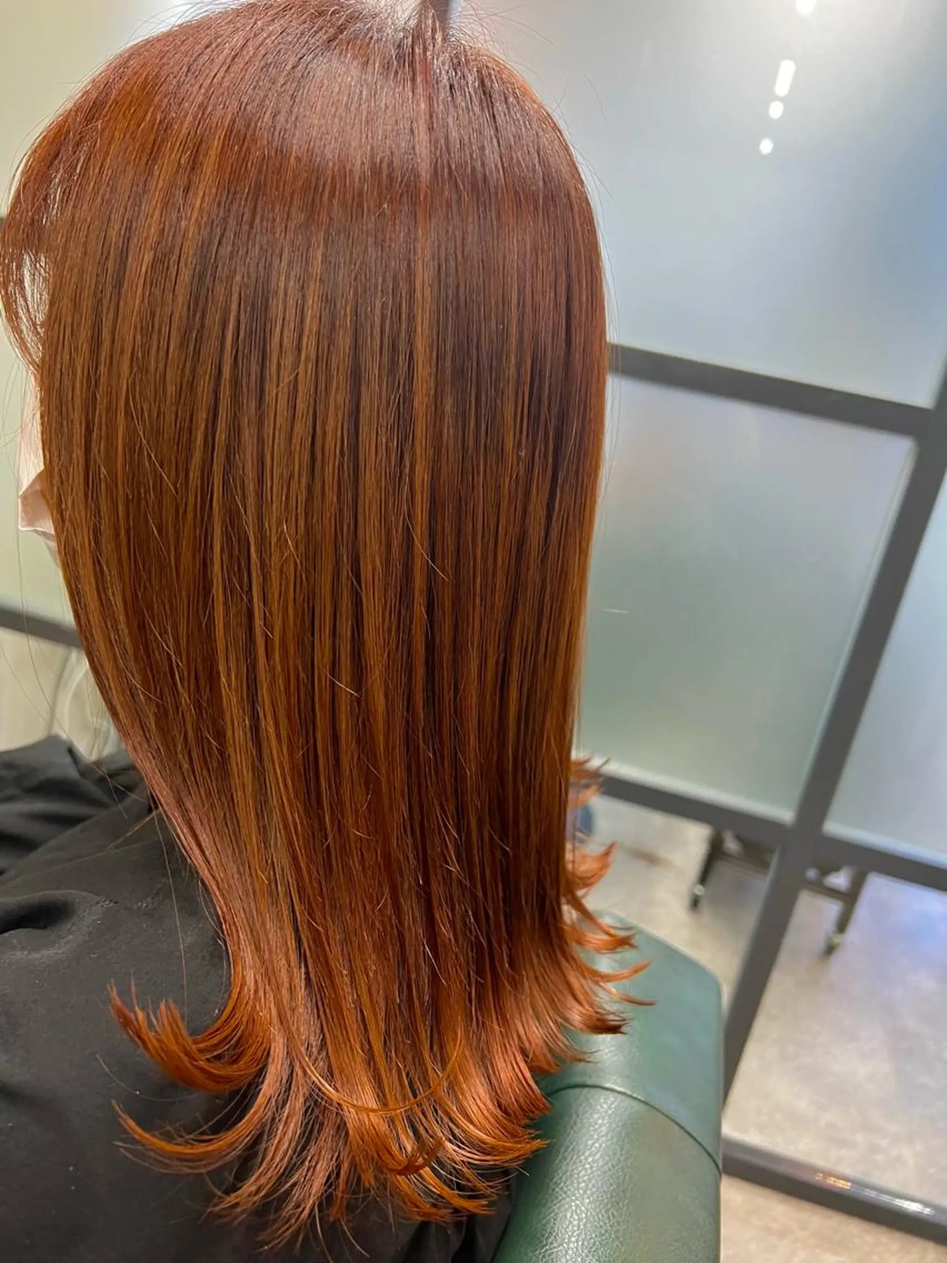 ミディアム オレンジブラウン S.BROOM SAYAKA⭐︎のヘアスタイル