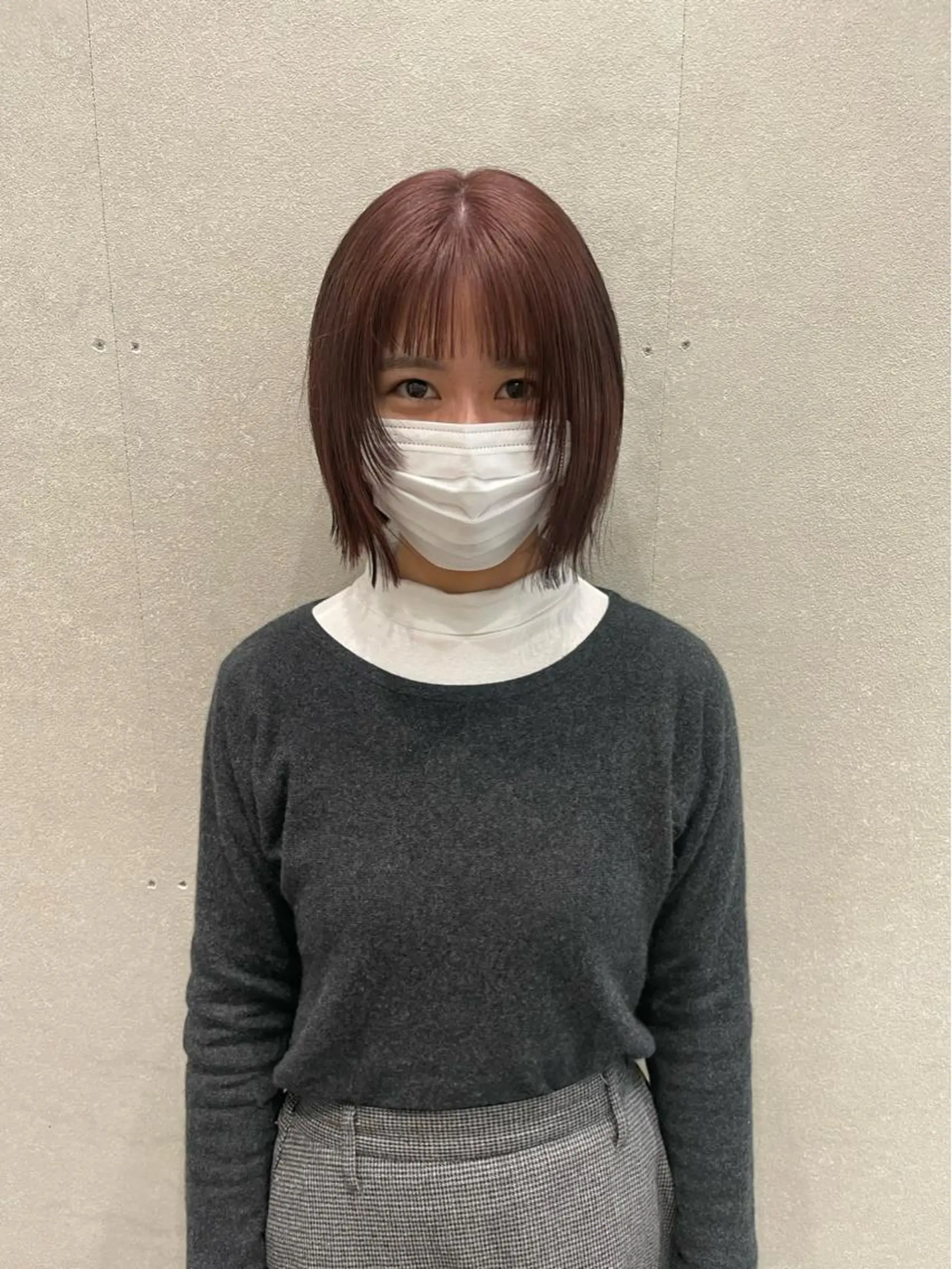 ミディアム カット ヘアカラー トリートメント 東京の技術を 京都で✂︎🕊️💖のヘアスタイル