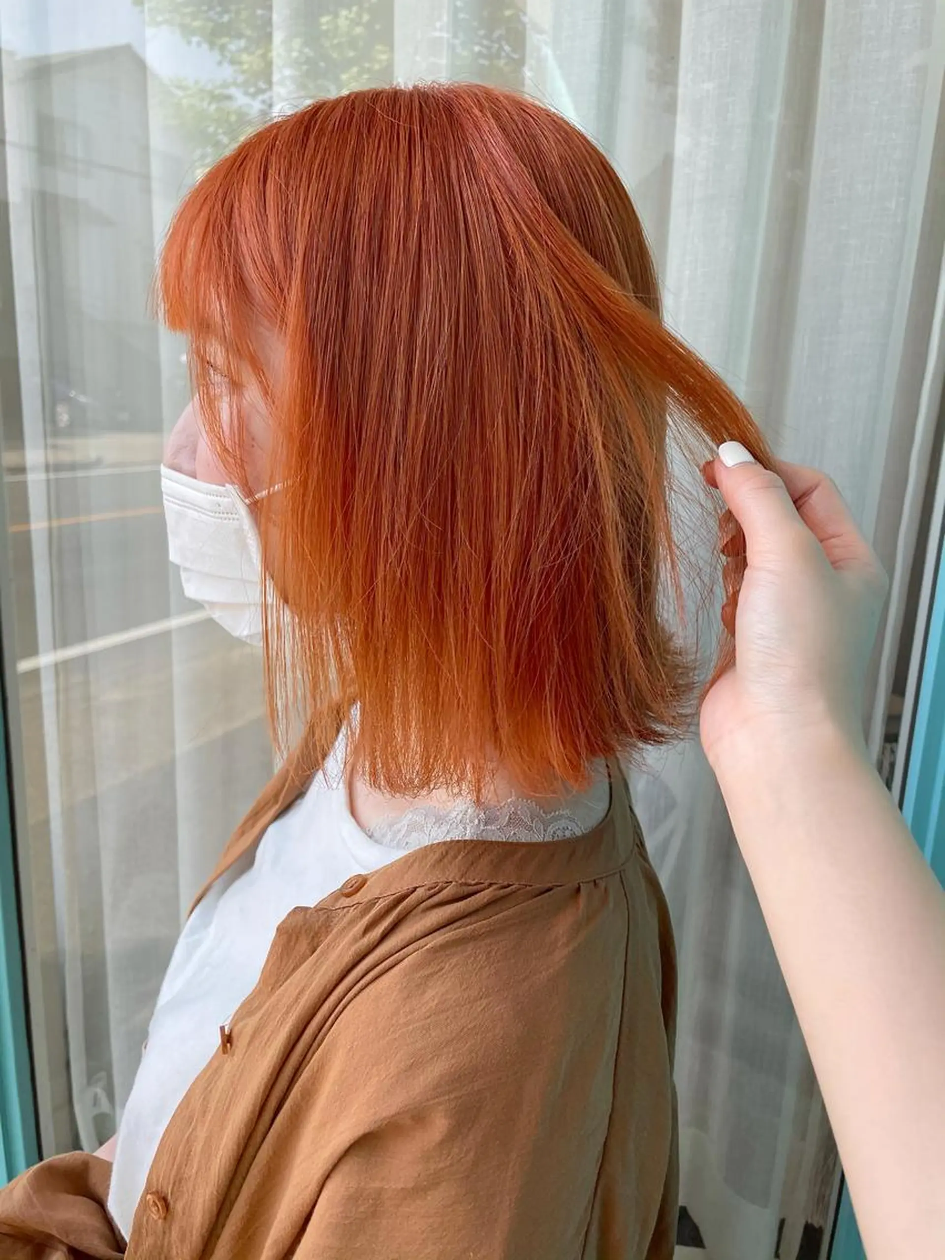 ミディアム カラー 安藤 佑衣のヘアスタイル