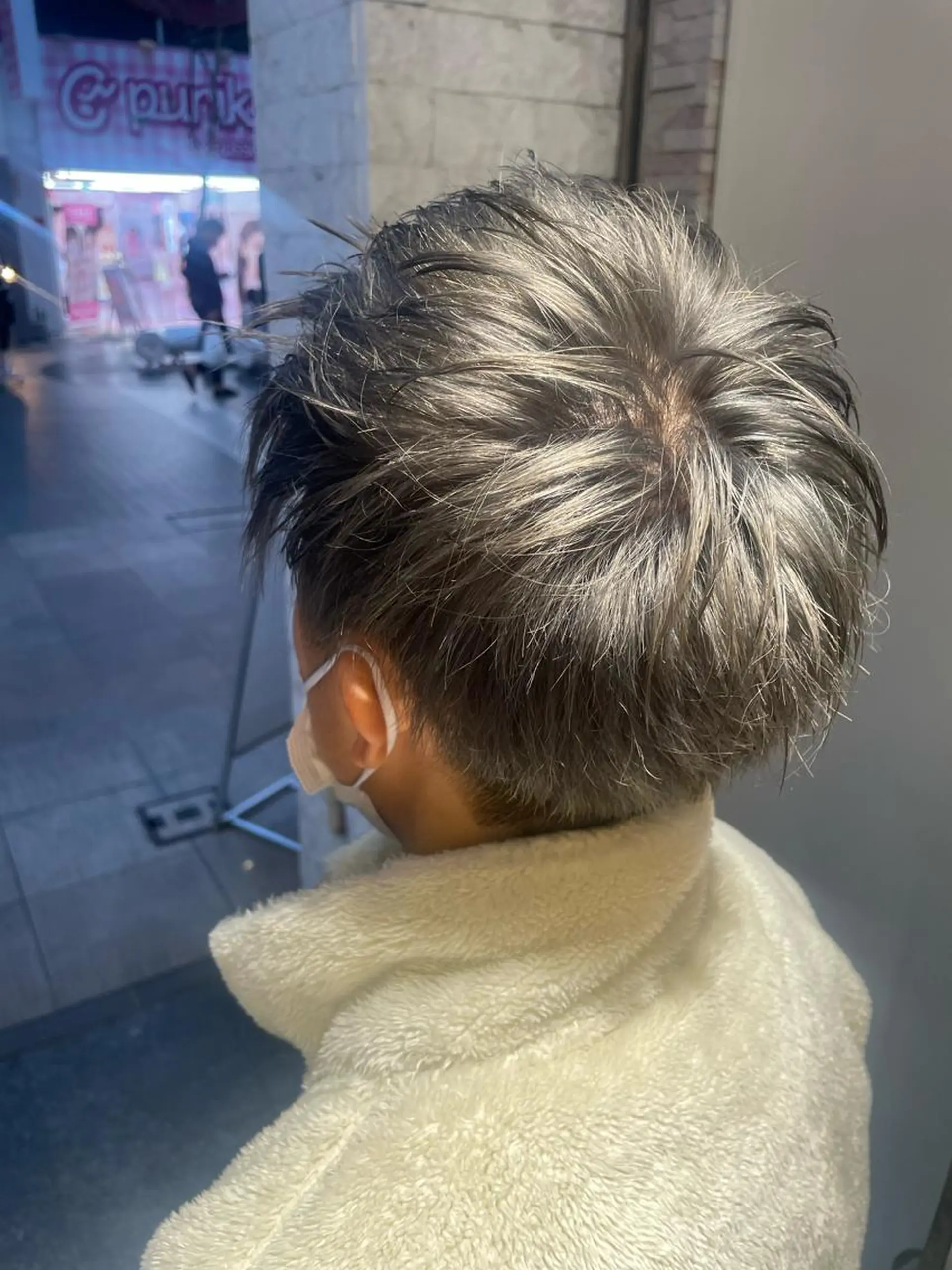 ショート メンズ ヘアカラー トリートメント EARTH 山﨑龍馬のヘアスタイル