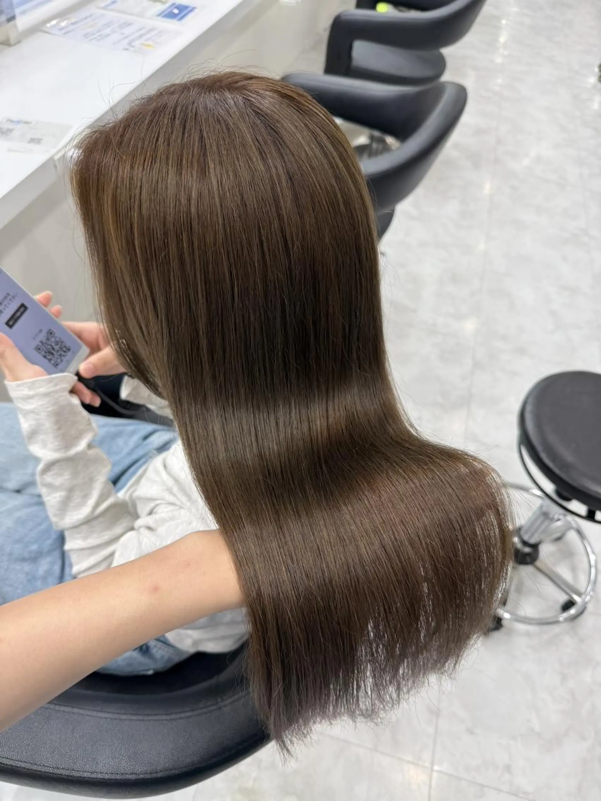 カラー 暗め透明感カラー🤍 トレンドスタイル🤍のヘアスタイル