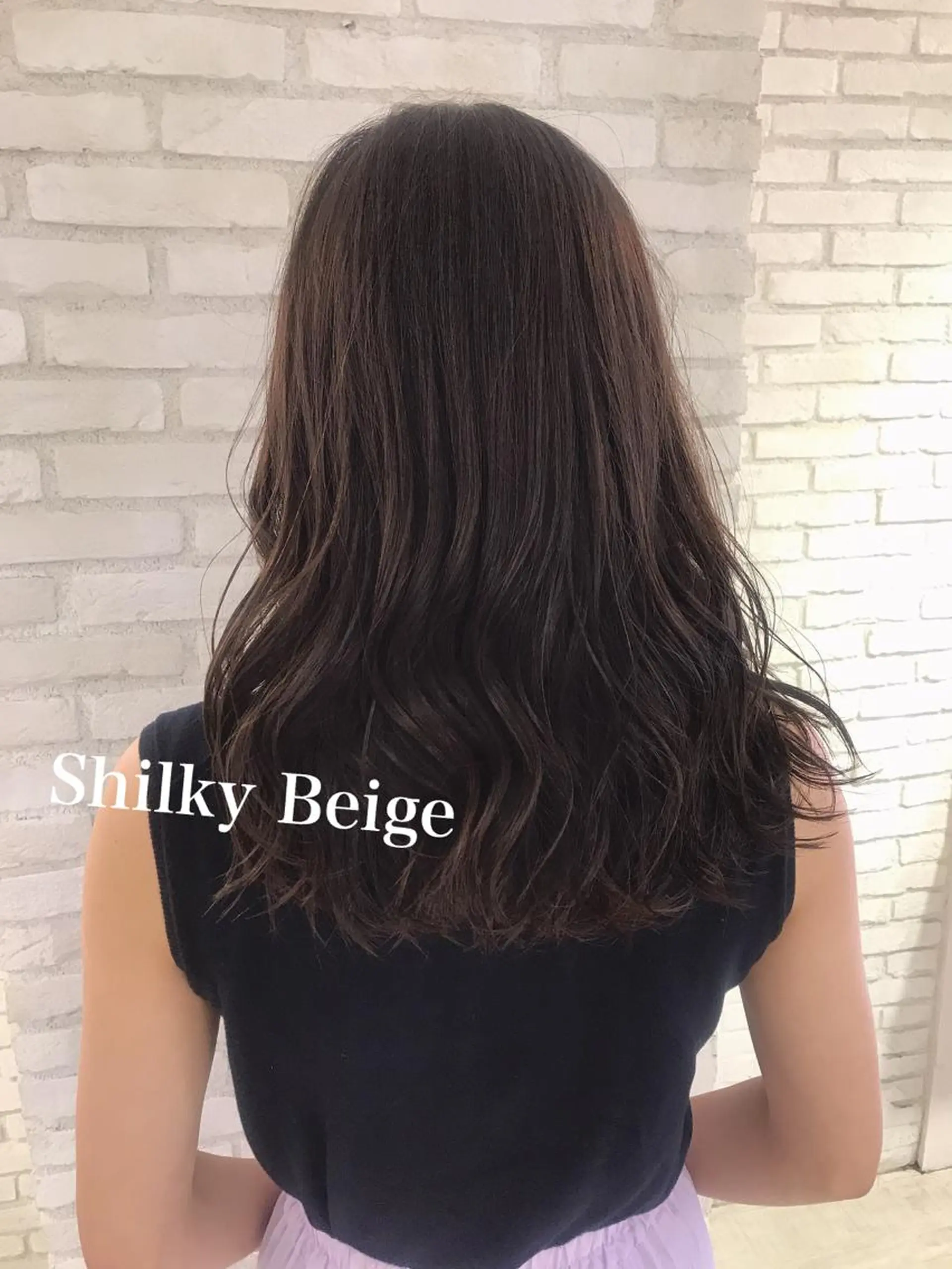 セミロング カラー ブリーチ 透明感カラー ブリーチなしカラー ❣️モテ髪❣️佐野 圭佑のヘアスタイル