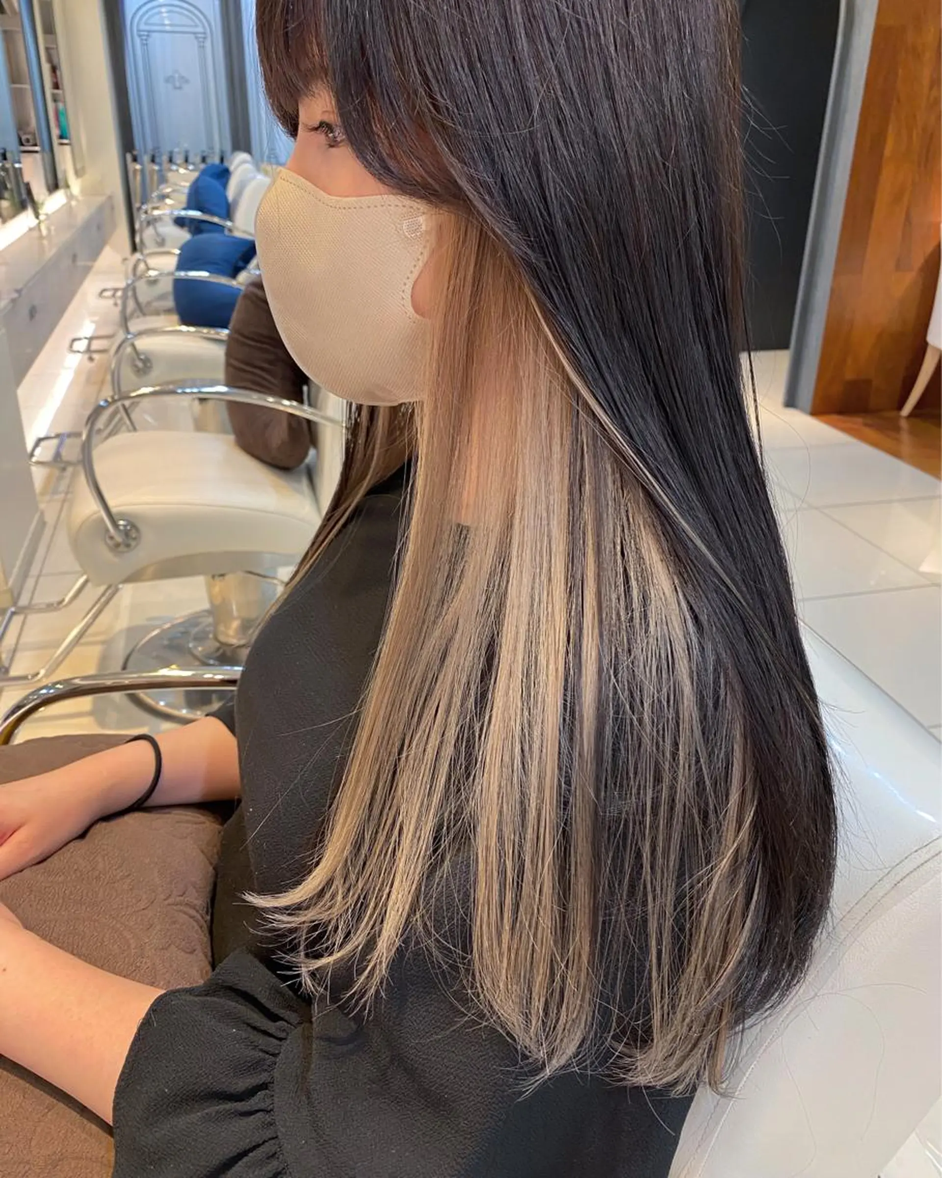 ロング ヘアカラー sea's所属・ヒラカホ/矢場町/ ブリーチ/似合わせのヘアスタイル