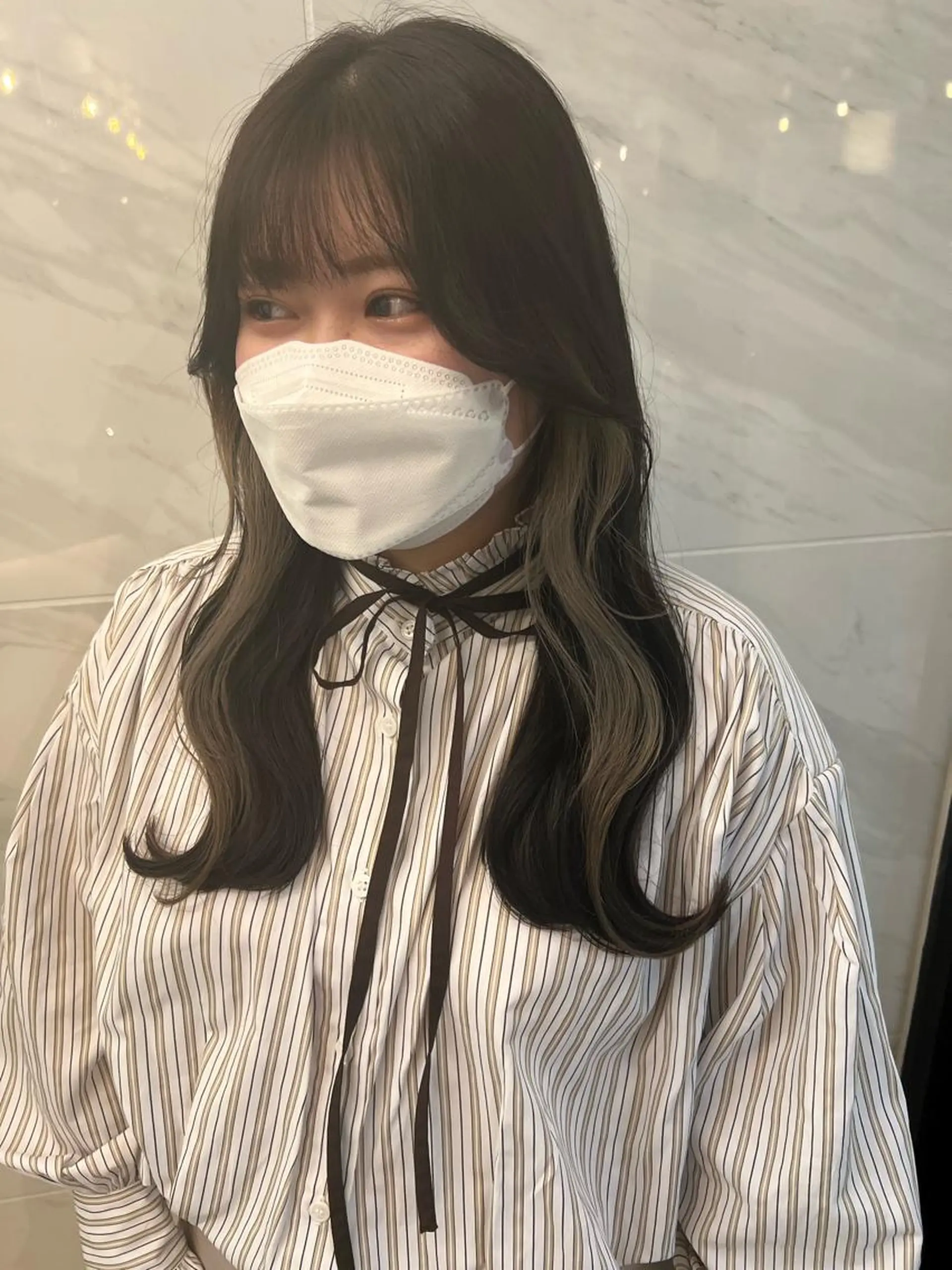 ロング カット ヘアカラー 🩶韓国/似合わせ/ さわ🩶のヘアスタイル