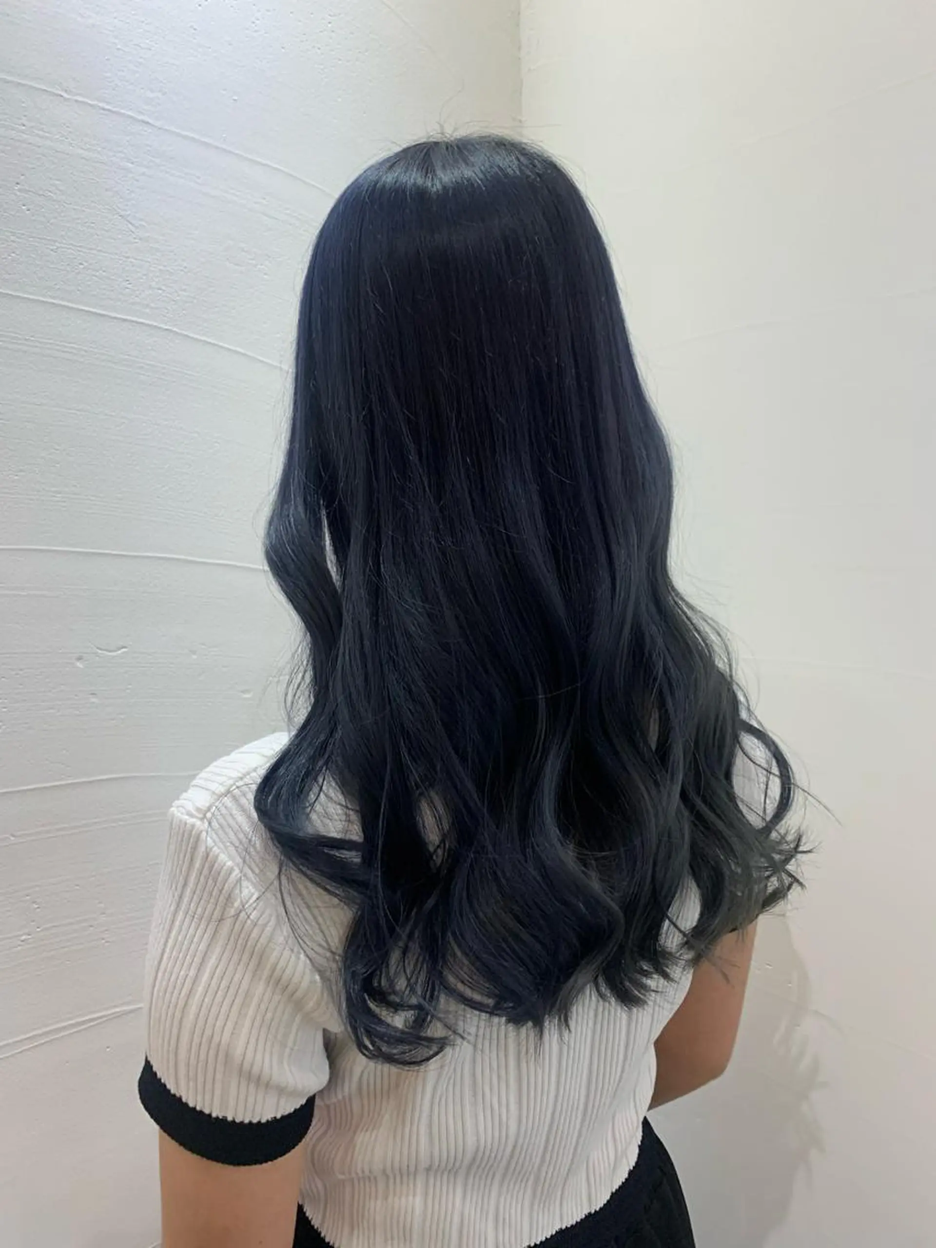 ロング カラー ブリーチ ブルーカラー ネイビーカラー ヘアカラー ハイトーン職人💗 松本輝美のヘアスタイル