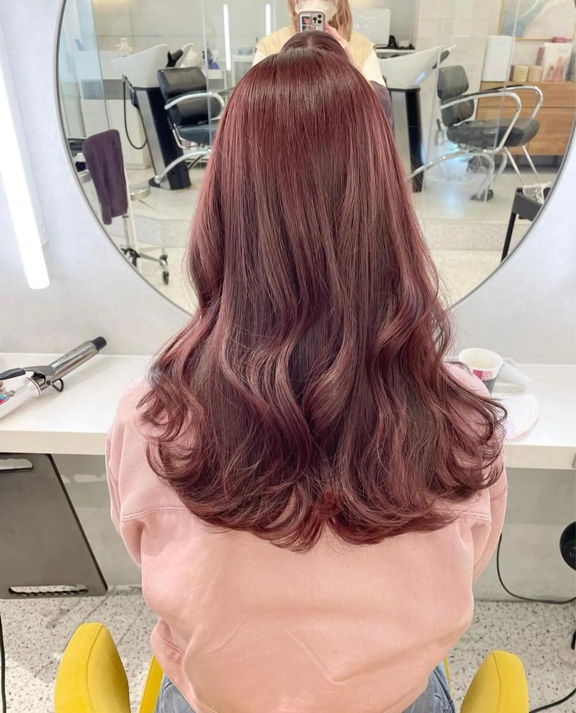 セミロング カラー ヘアカラー 透明感カラー🪡🤍 nanao🤍🪡のヘアスタイル