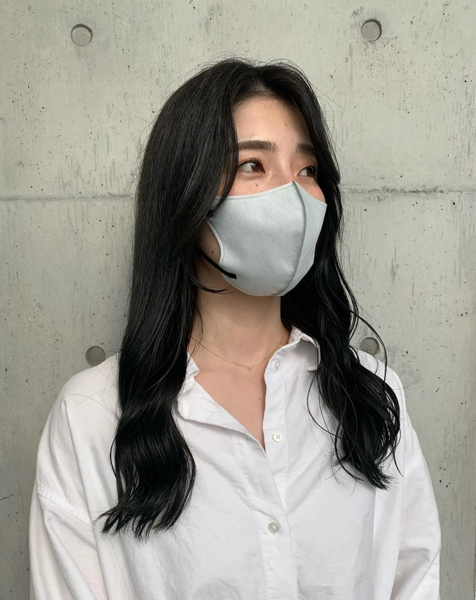 ロング カラー 韓国風ヘア カネコ ユカリのヘアスタイル