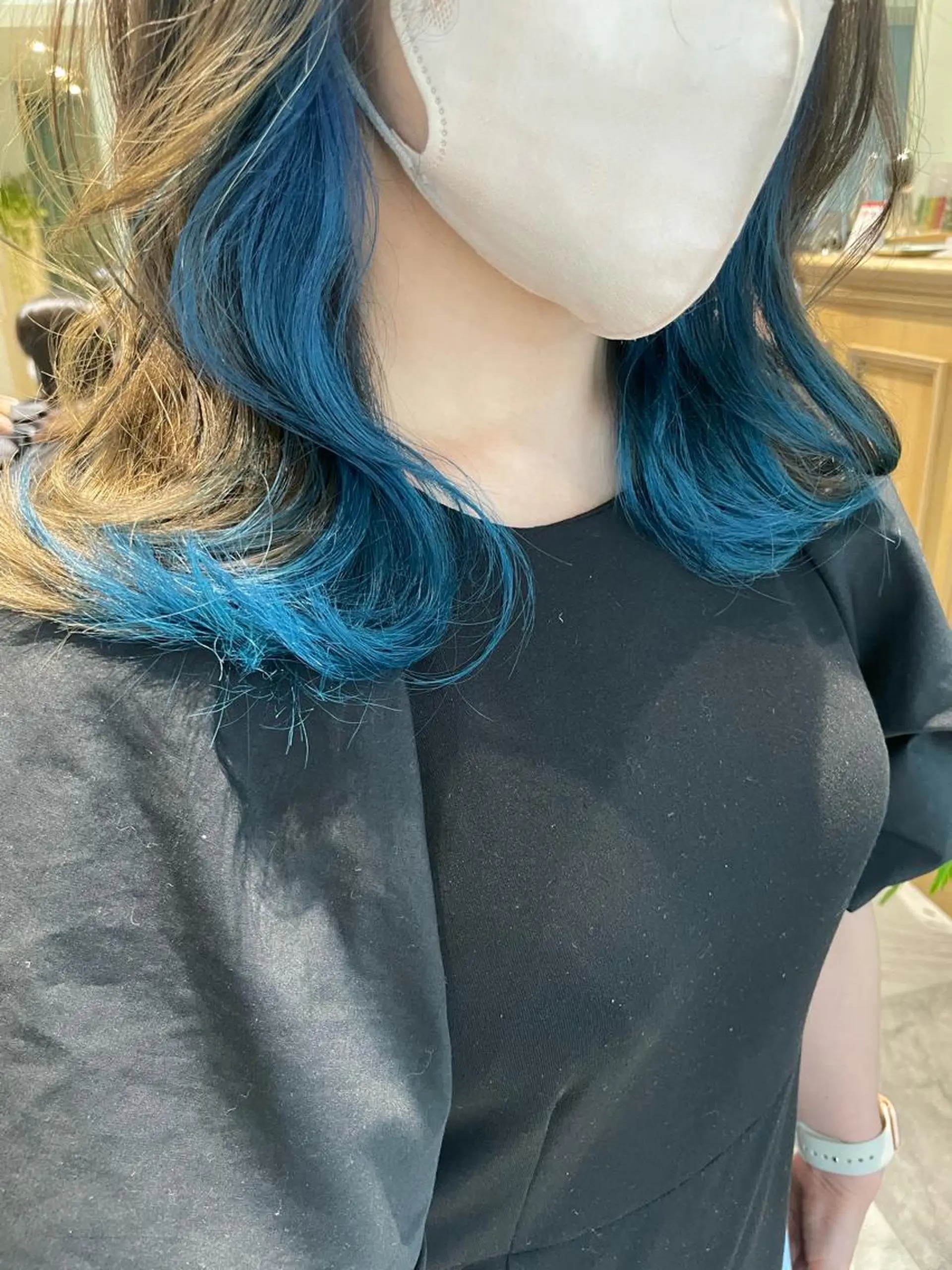 セミロング カラー バレイヤージュ ブリーチ ケアブリーチ ダブルカラー グラデーションカラー 美髪/カラー 美容院🌈渡辺隼也のヘアスタイル