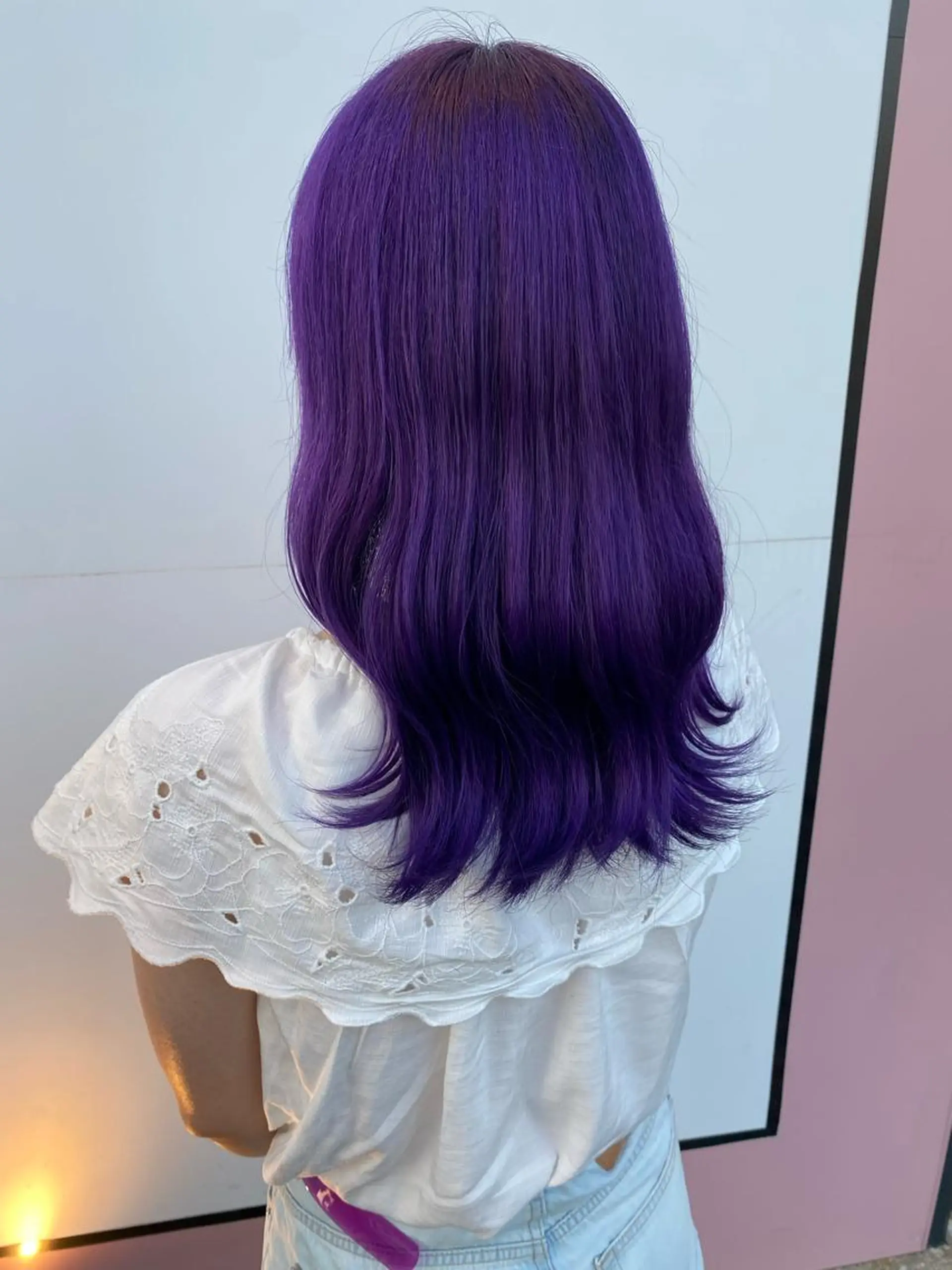 セミロング カラー カット ヘアカラー 💘韓国カラー💘 クルミのヘアスタイル