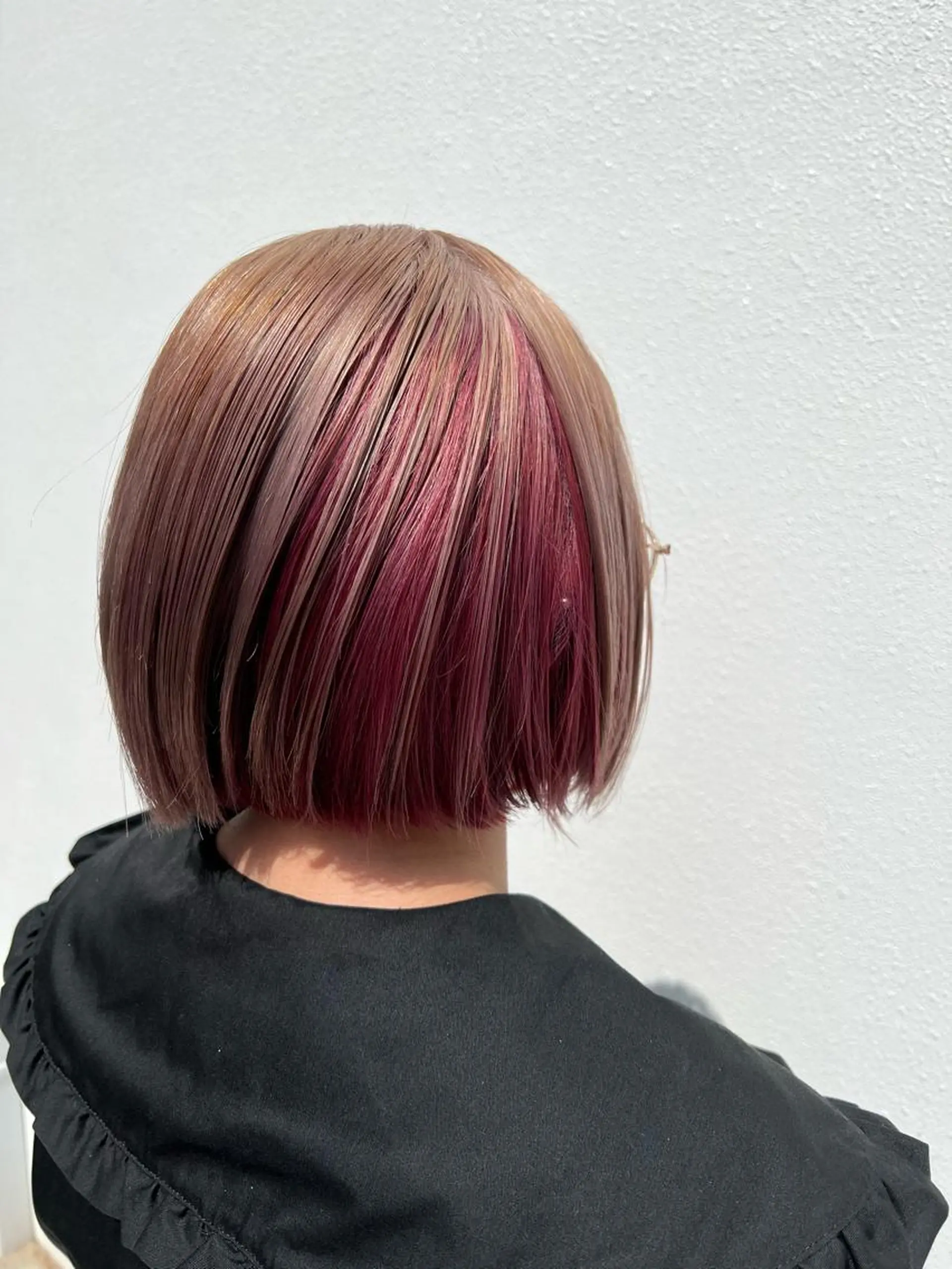 ショート カラー ヘアアレンジ ピンクカラー 「sumi」Hair  Design所属・「sumi」 AMIのヘアスタイル