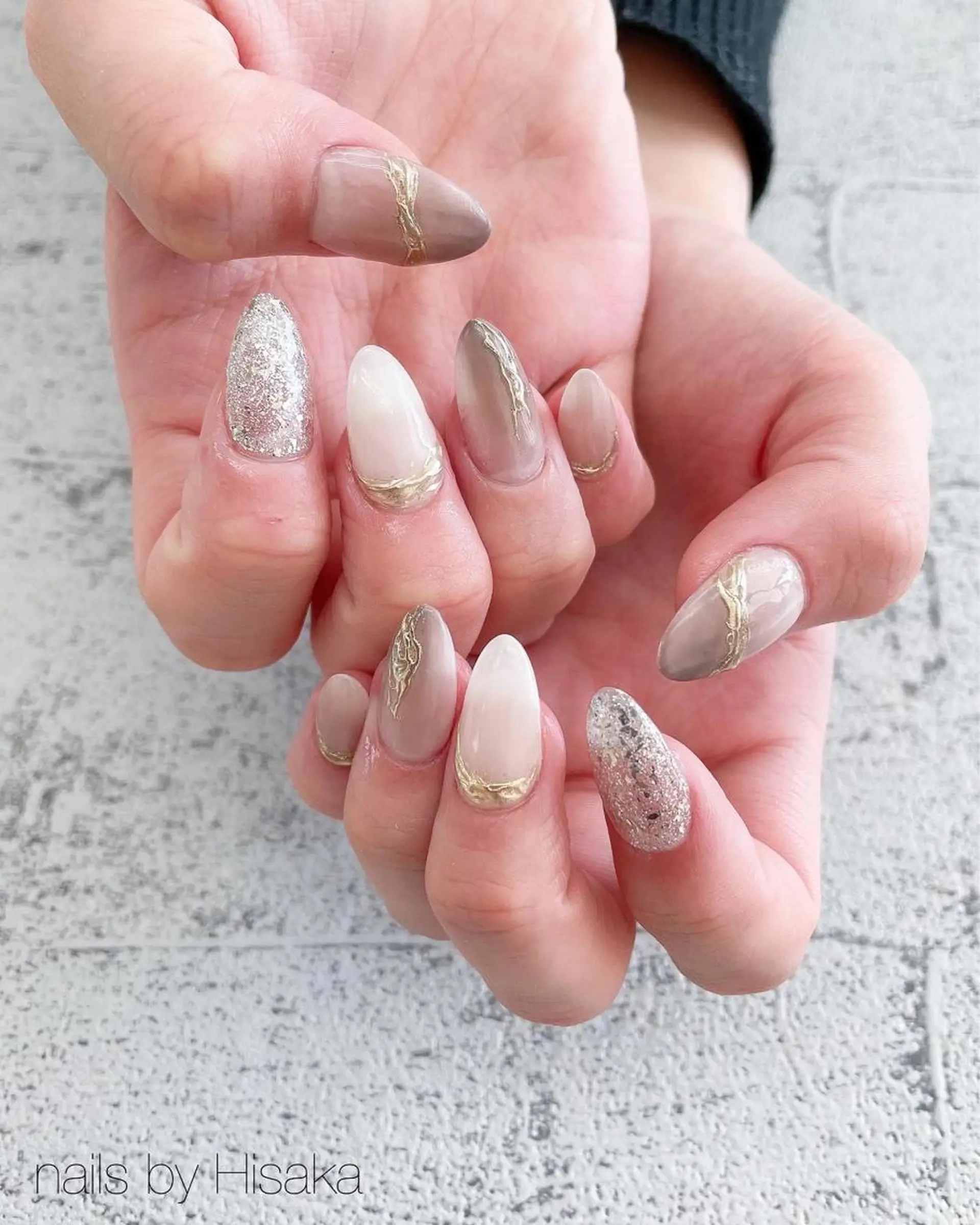 ネイル ハンドネイル Hisaka Mikiのネイルデザイン