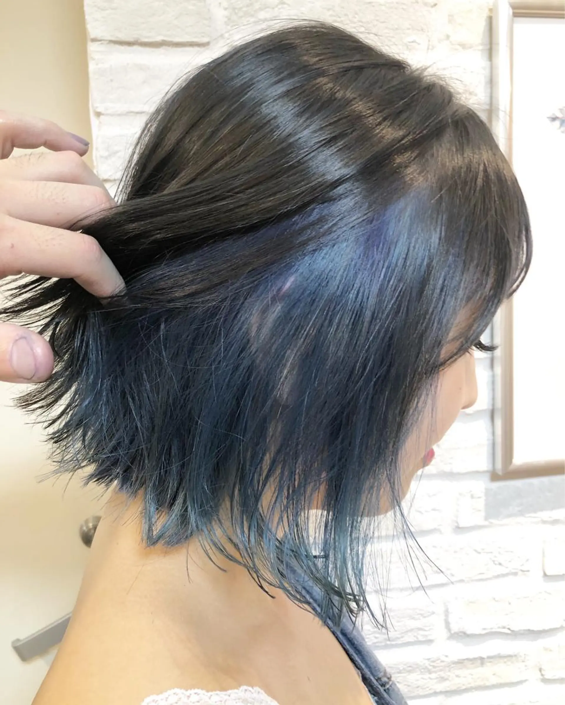 ショート カラー ヘアアレンジ ブリーチ ブルーカラー ケアブリーチ ヘアカラー 遠藤 拓馬のヘアスタイル