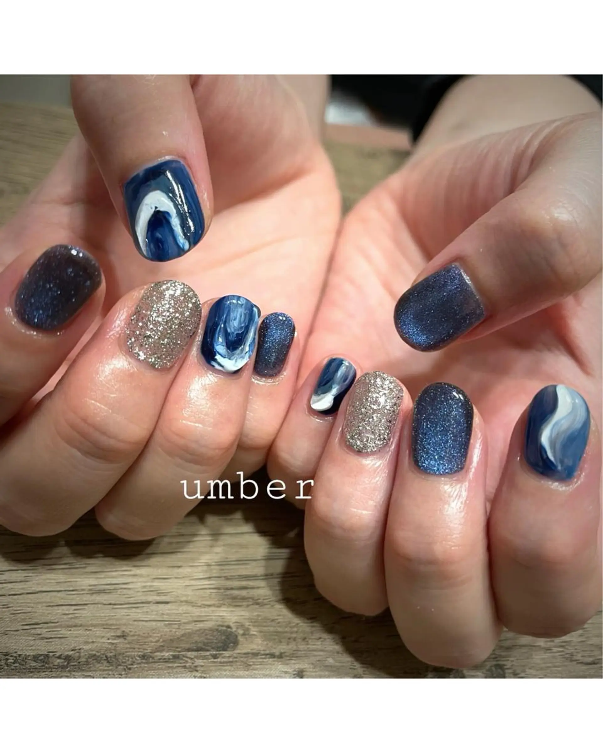 ネイル クリアネイル フットネイル フレンチネイル マグネットネイル メンズネイル ハンドネイル umber 三茶1分のネイルデザイン