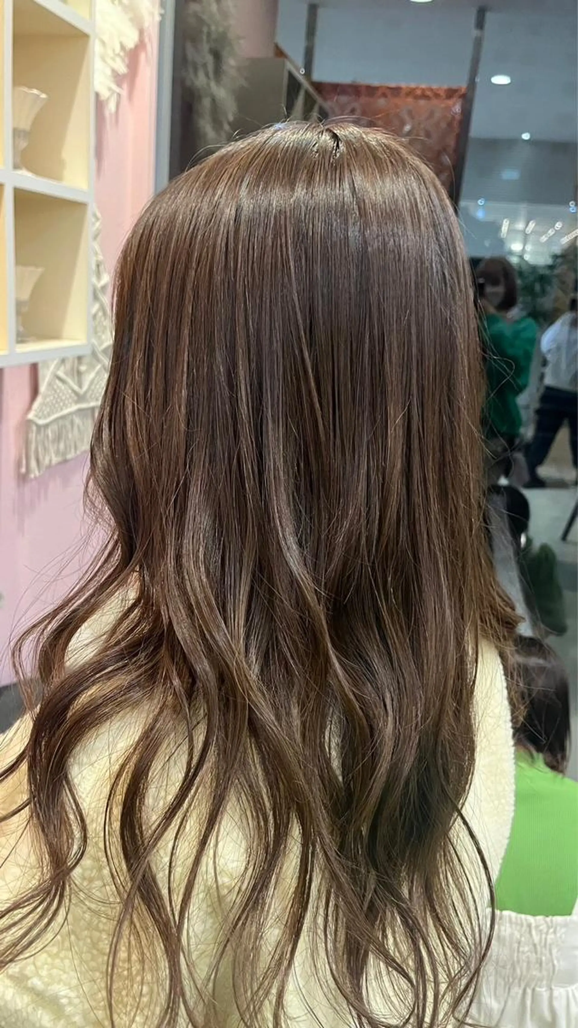 ロング カラー バレイヤージュ ブリーチ ケアブリーチ 透明感カラー デザインカラー ミシェル /韓国ヘア🕊️のヘアスタイル