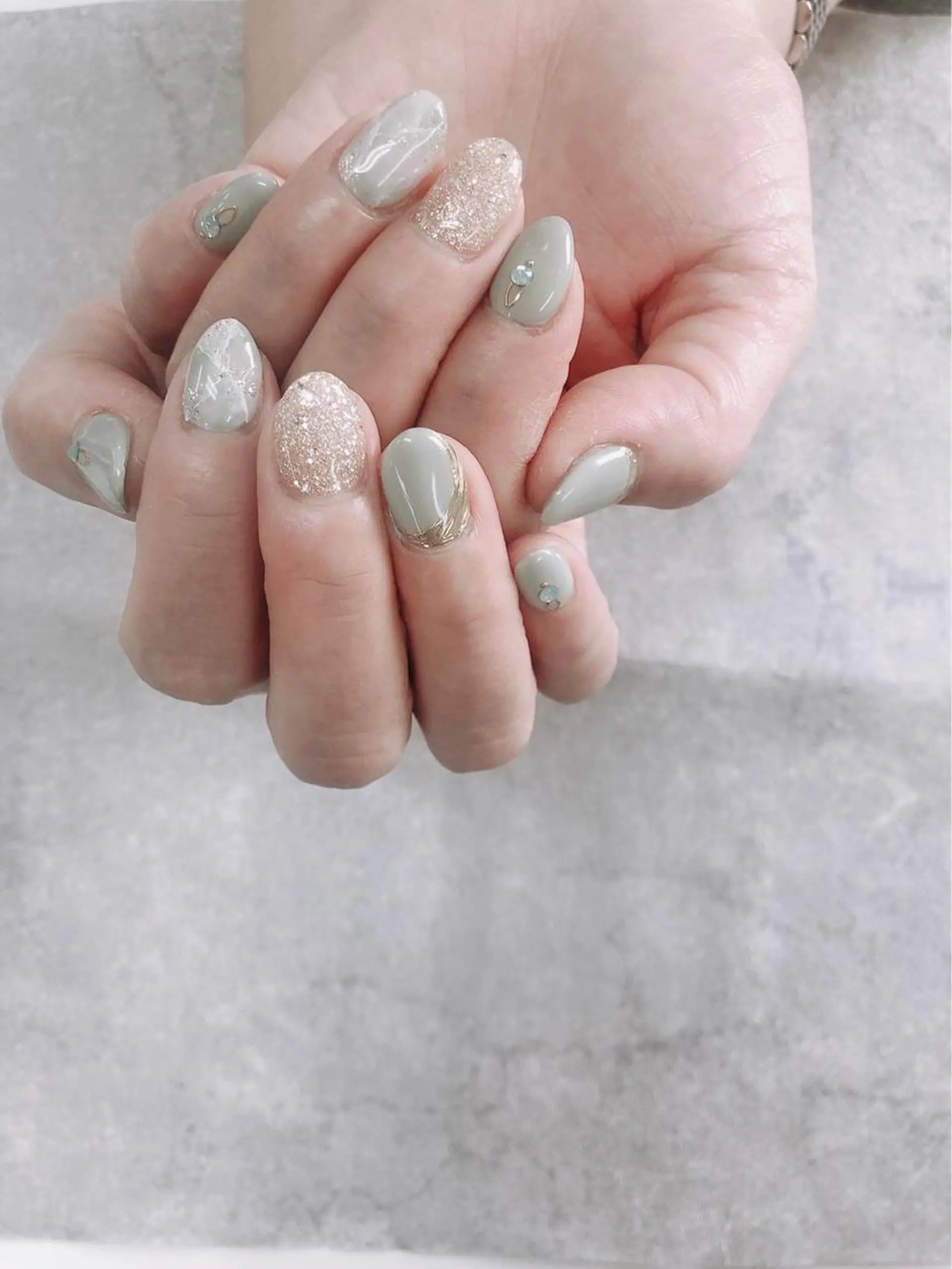 ネイル ニュアンスネイル 春ネイル FASTNAIL PLUS 新宿店のネイルデザイン