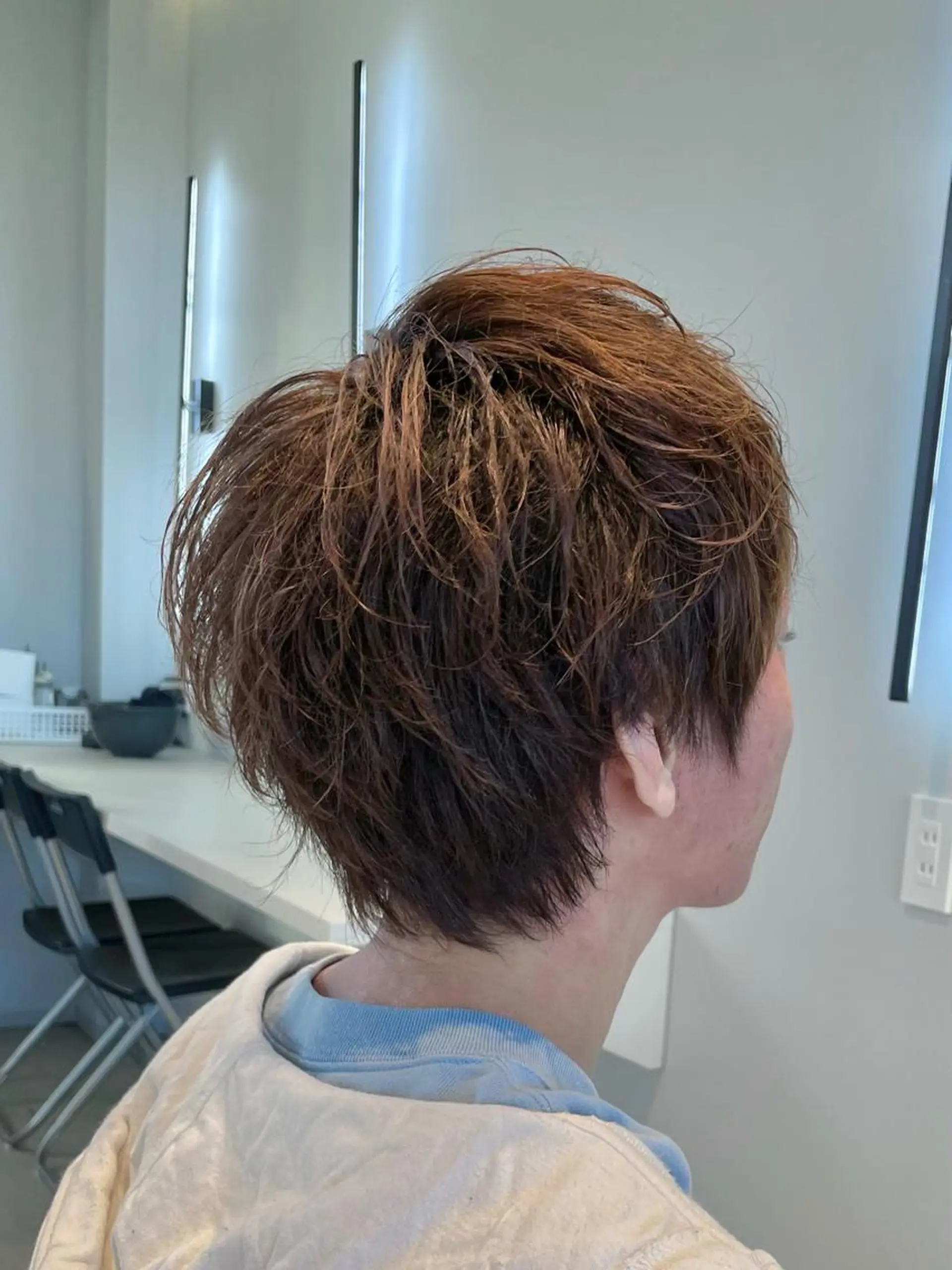 ショート カラー メンズ カット ヘアカラー トリートメント 中村 研介のヘアスタイル