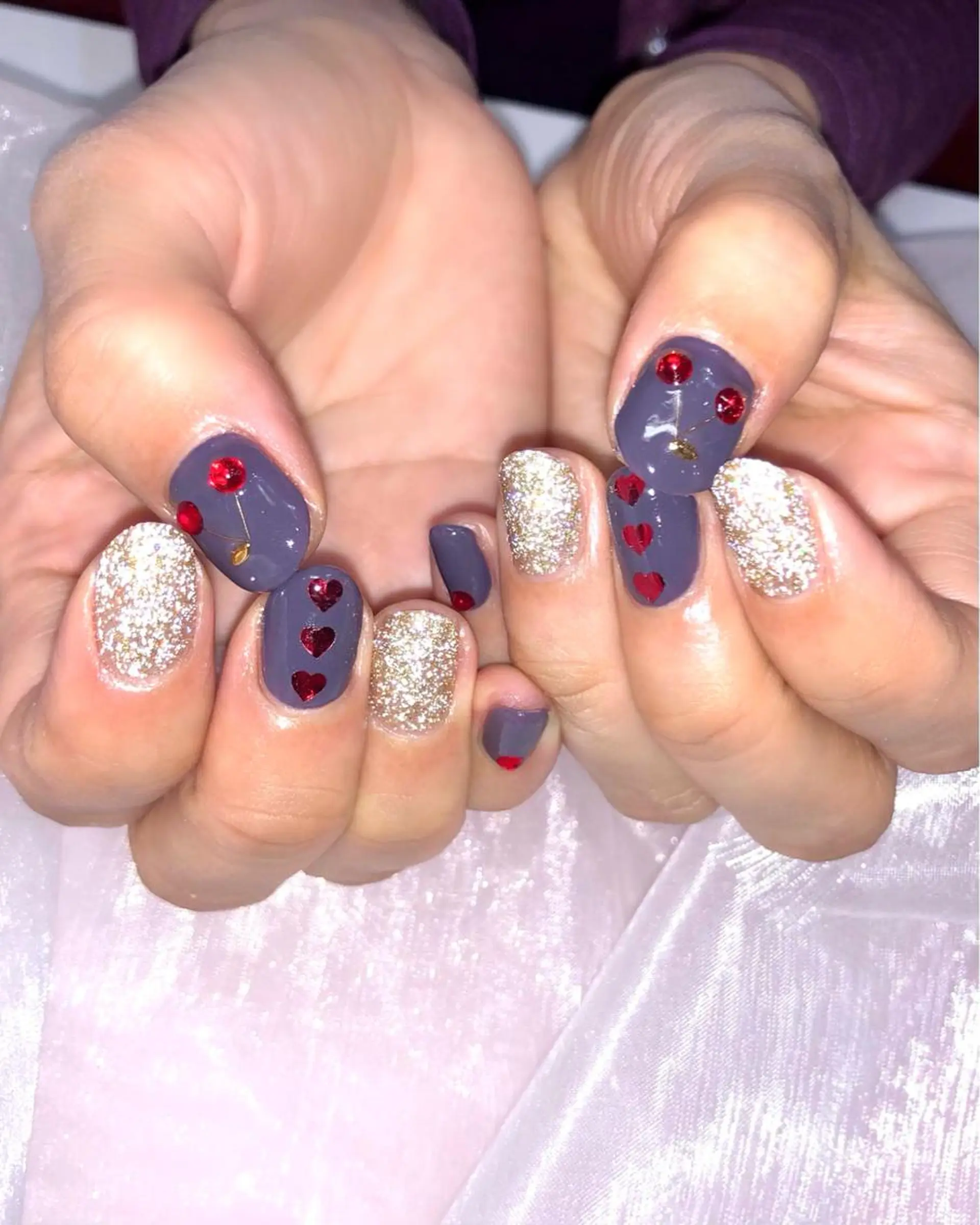 ネイル アートネイル フラッシュネイル ラメ(グリッター) 梅津 郁美のネイルデザイン