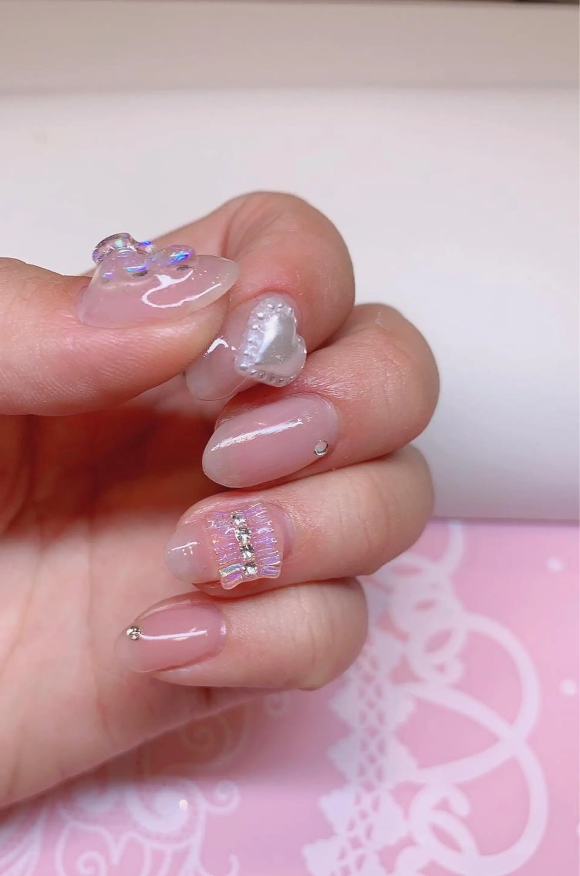 カラー ネイル Ui_Amor (パラジェル)のネイルデザイン