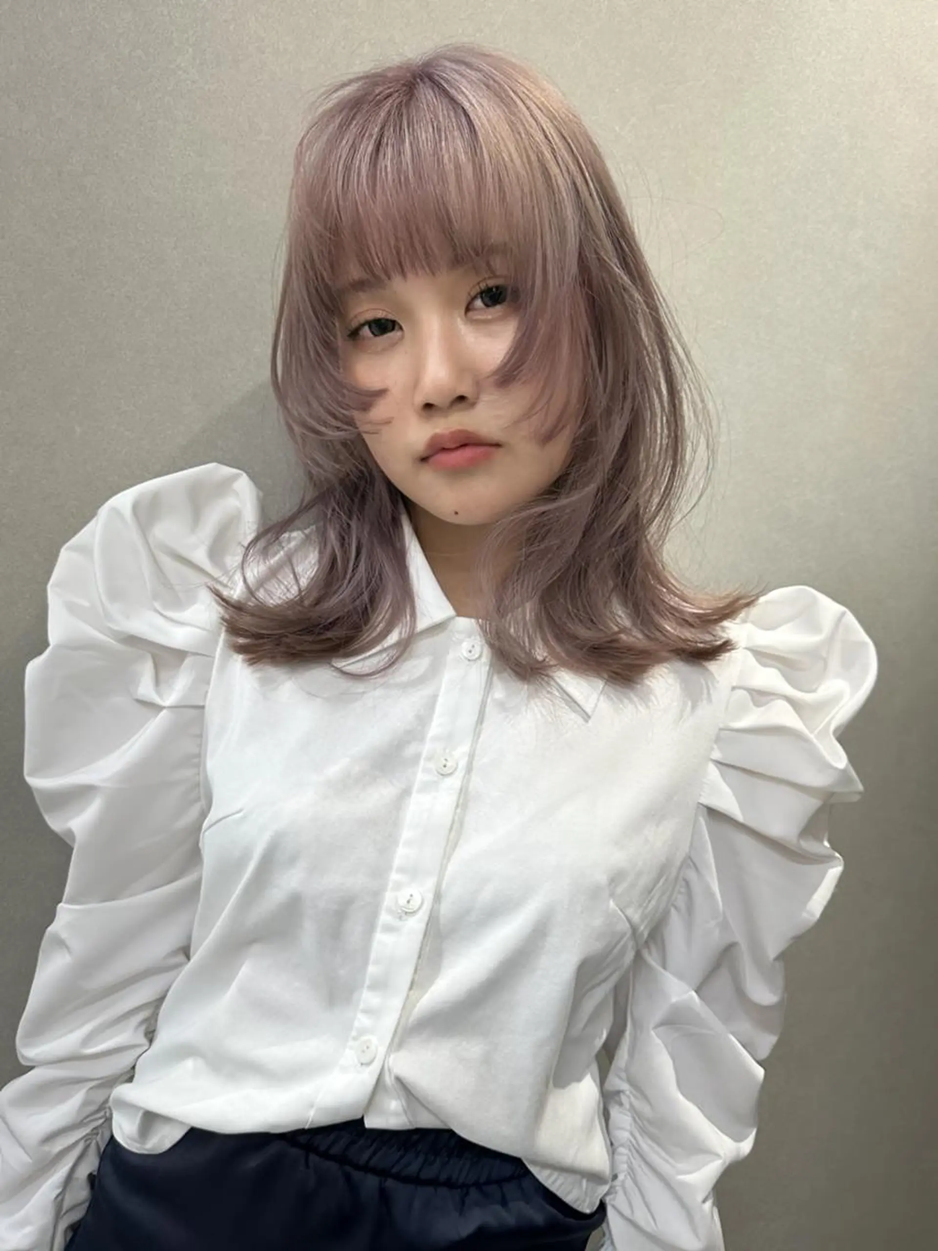 ミディアム ヘアカラー 福岡美容室Daisy hairのヘアスタイル