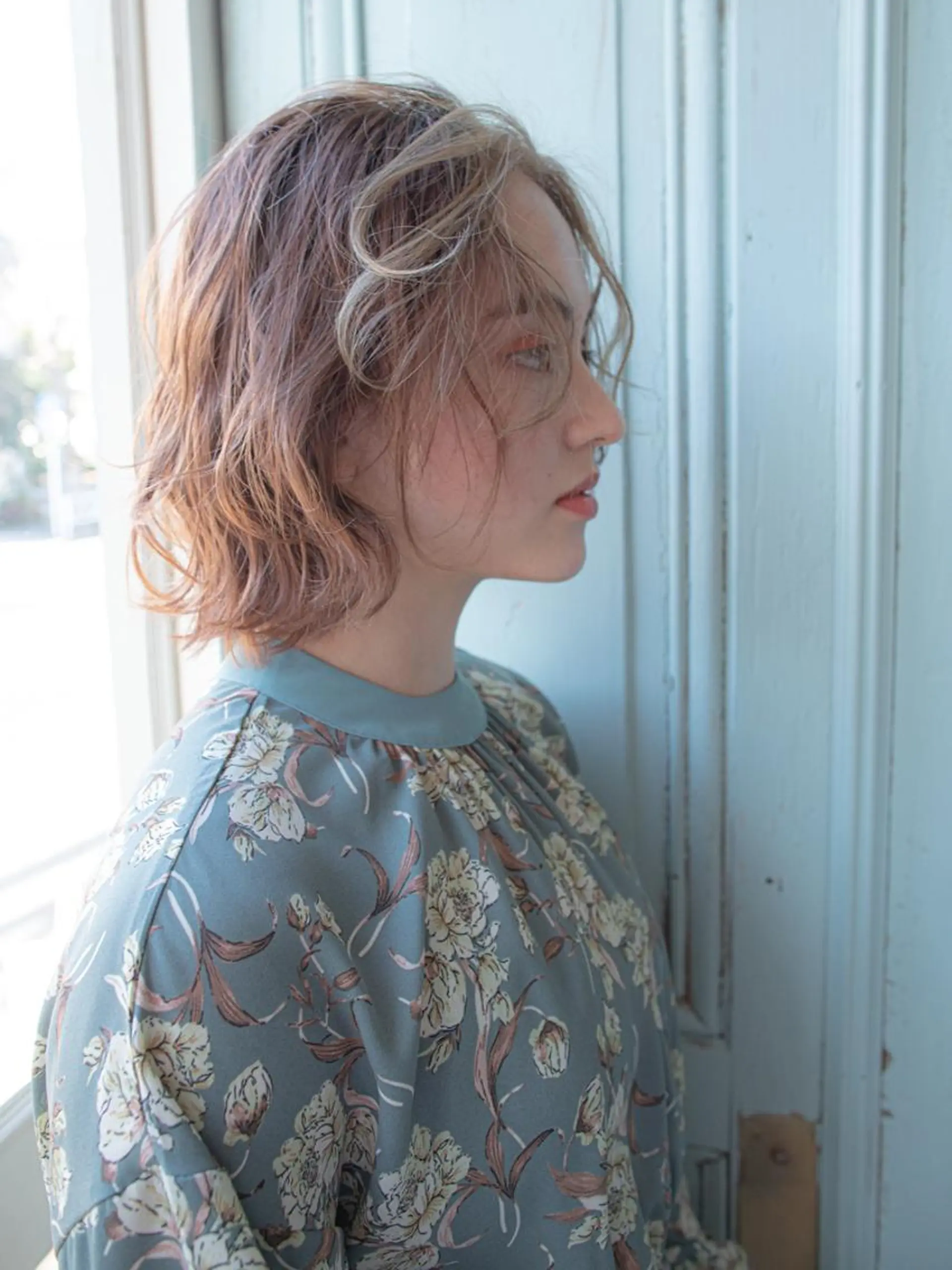 ミディアム ミストバング カット ヘアカラー 北九州美容室 🕊️わかな✂︎のヘアスタイル