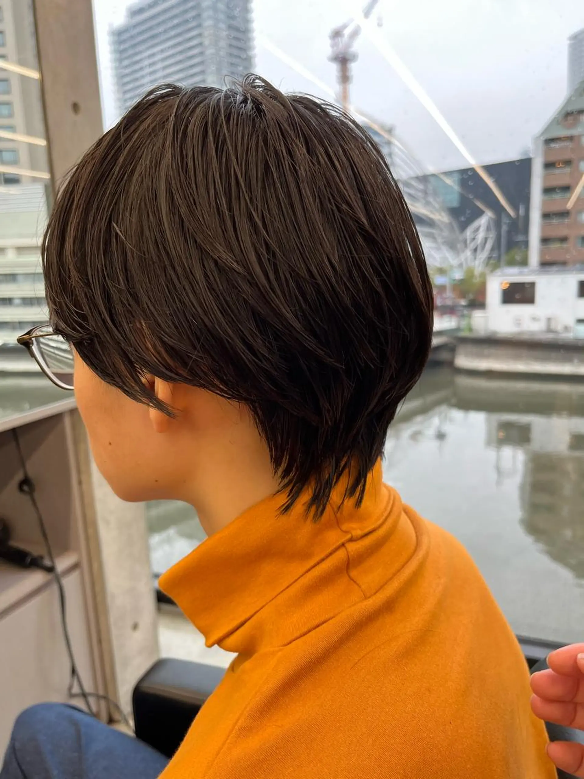 ショート メンズ カット ダブルカラー/ ケアブリーチ/クニトのヘアスタイル