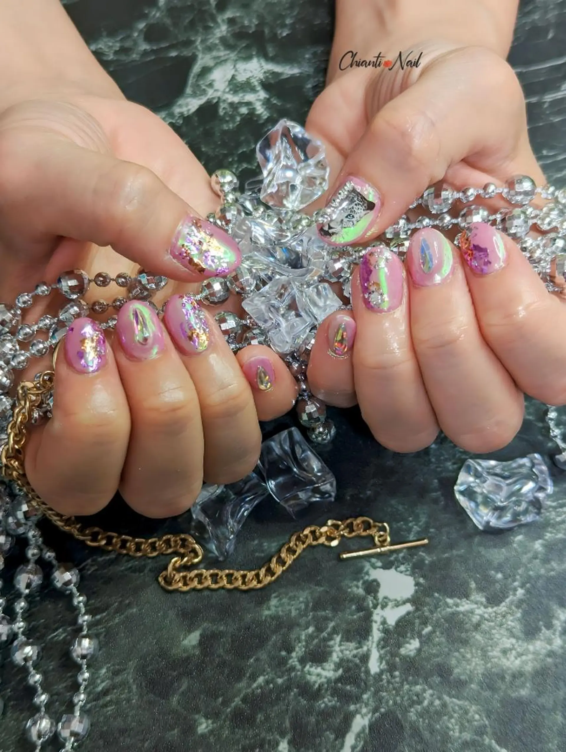 ネイル キラキラネイル ピンク Chianti Nailのネイルデザイン