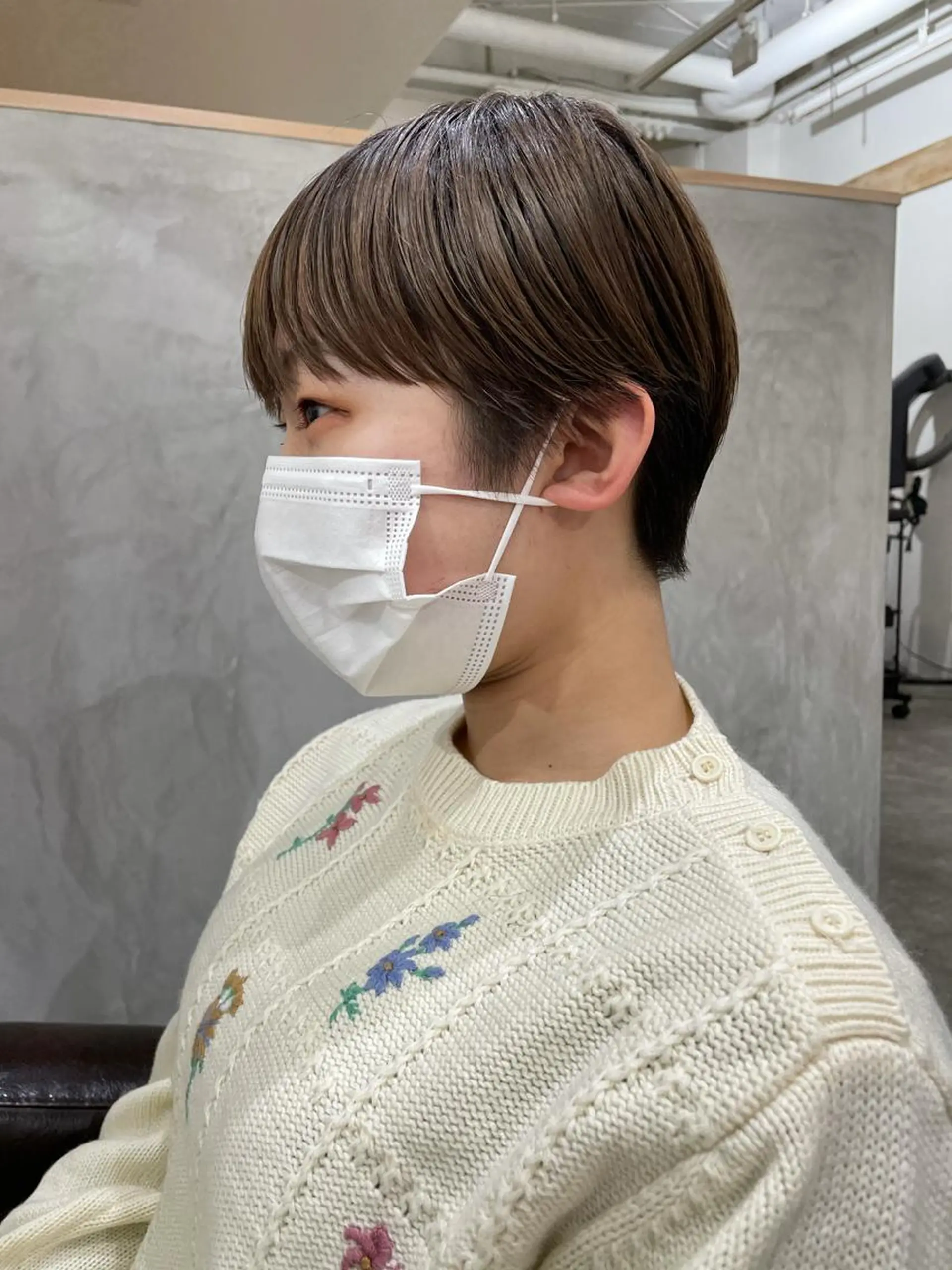 ショート カラー ショートヘア カット ヘアカラー トリートメント パーマ/透明感カラー /ボブ/吉田一生のヘアスタイル