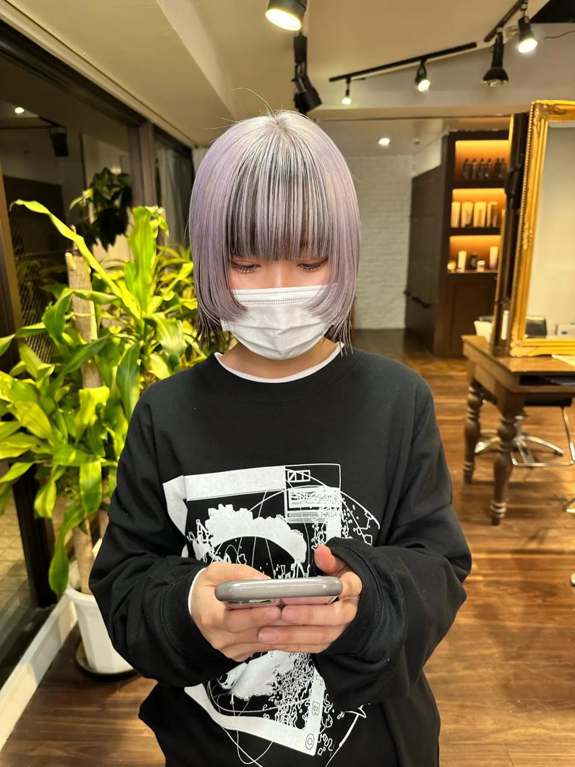 ショート カラー アディクシーカラー ブリーチ ケアブリーチ デザインカラー ハイトーンカラー ワンホンヘア ケラチン/Kaitoのヘアスタイル