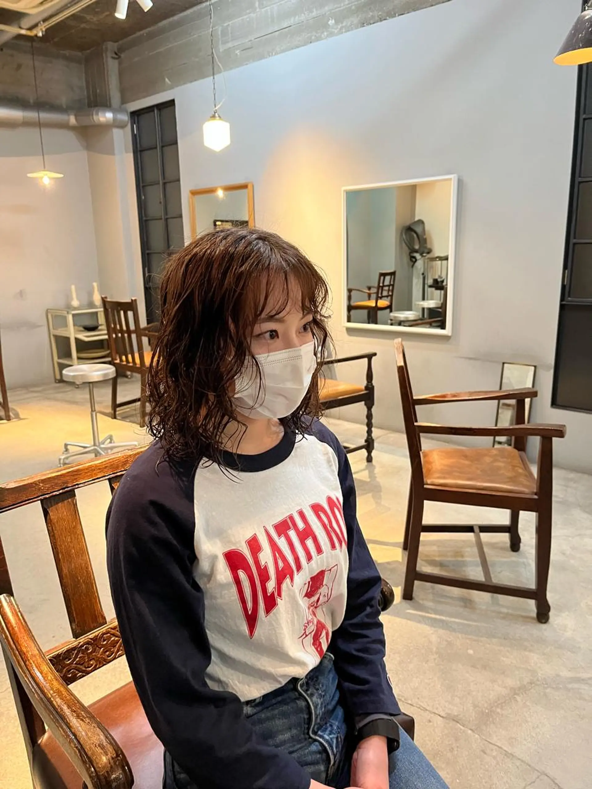 ミディアム パーマ ミディアムパーマ ボブ 前川 華恋 / room3のヘアスタイル