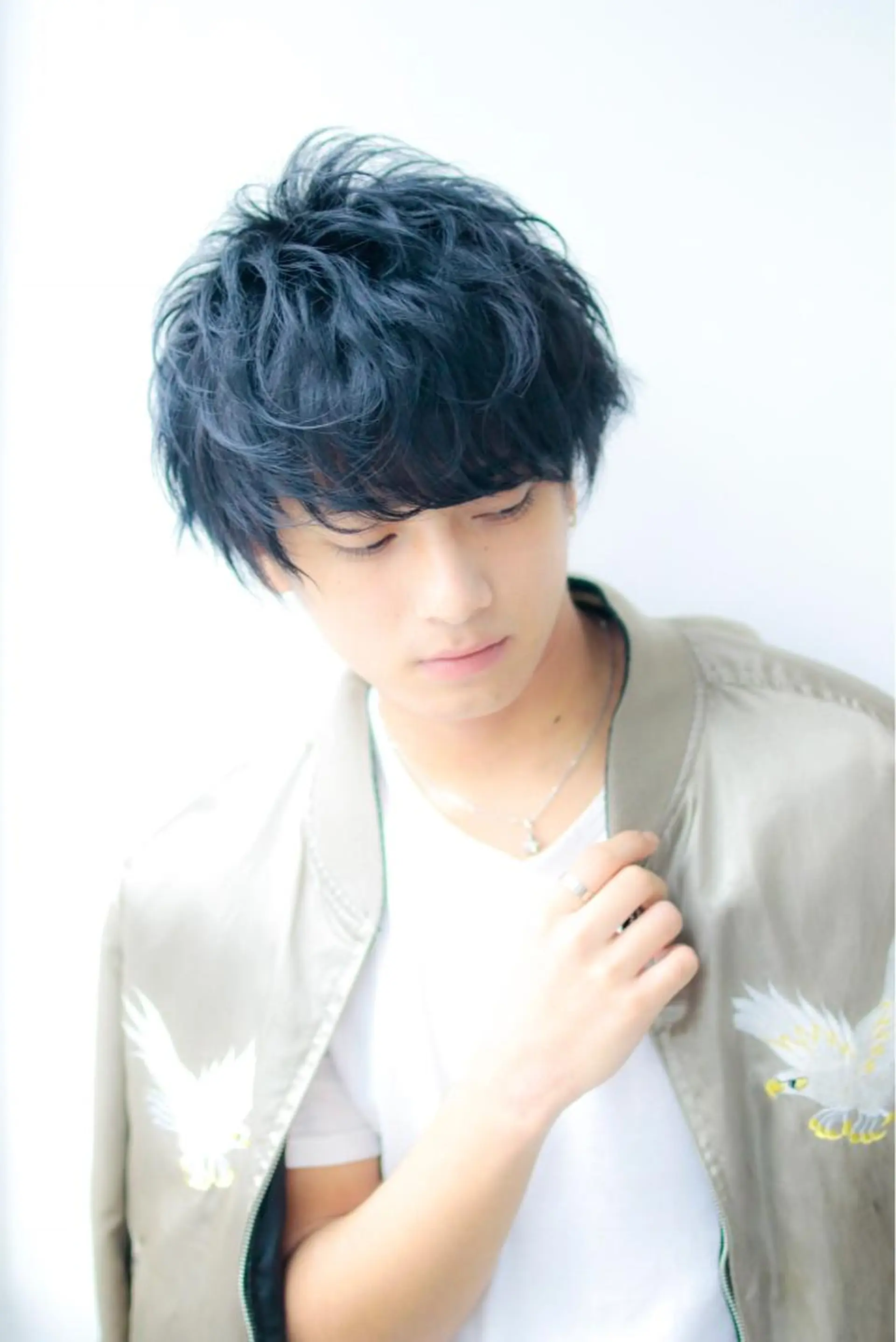 ショート パーマ メンズ Lehm所属・表参道/さあ や/大人ナチュラルのヘアスタイル