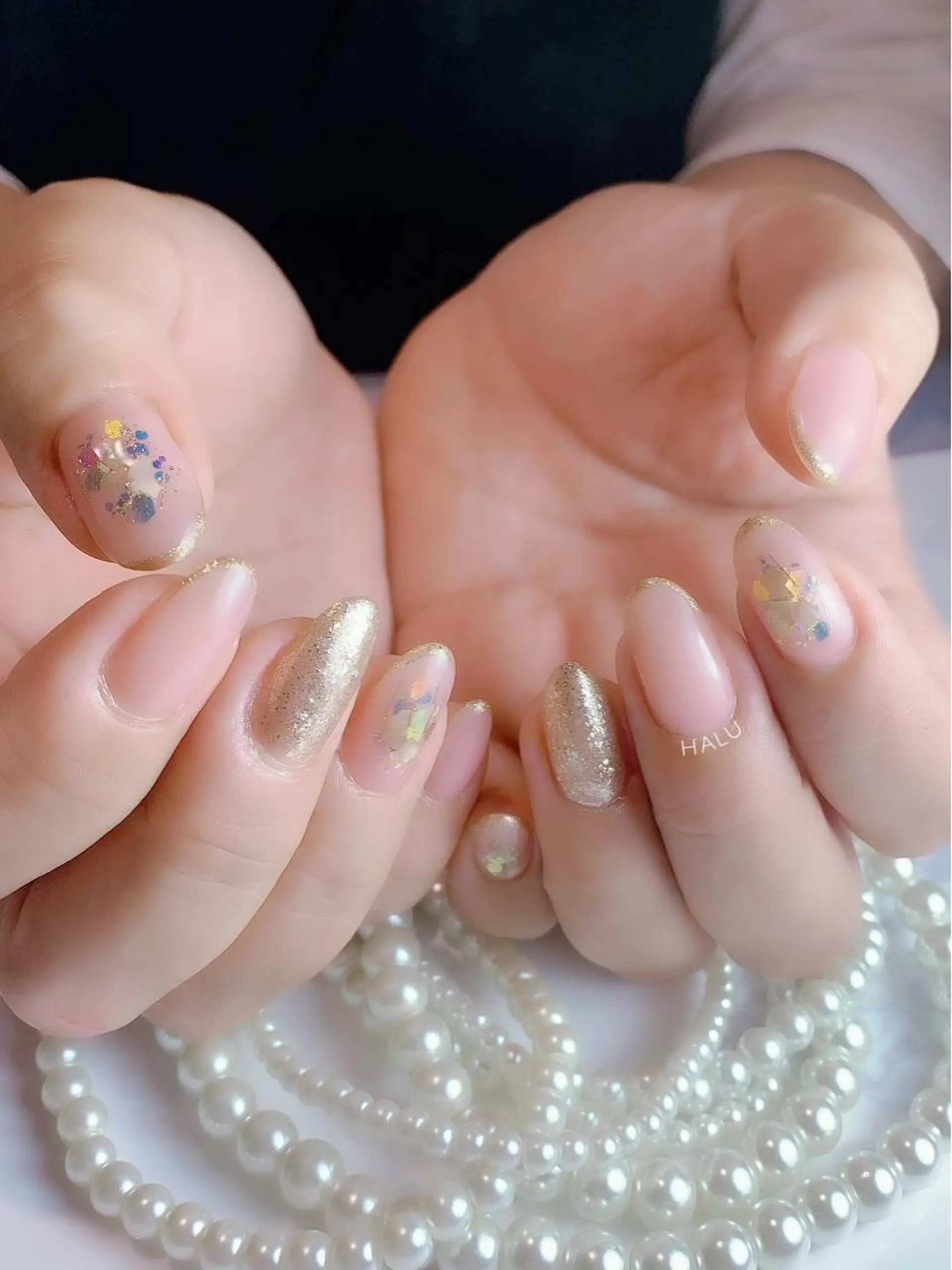 ネイル キラキラネイル HALU ハルのネイルデザイン