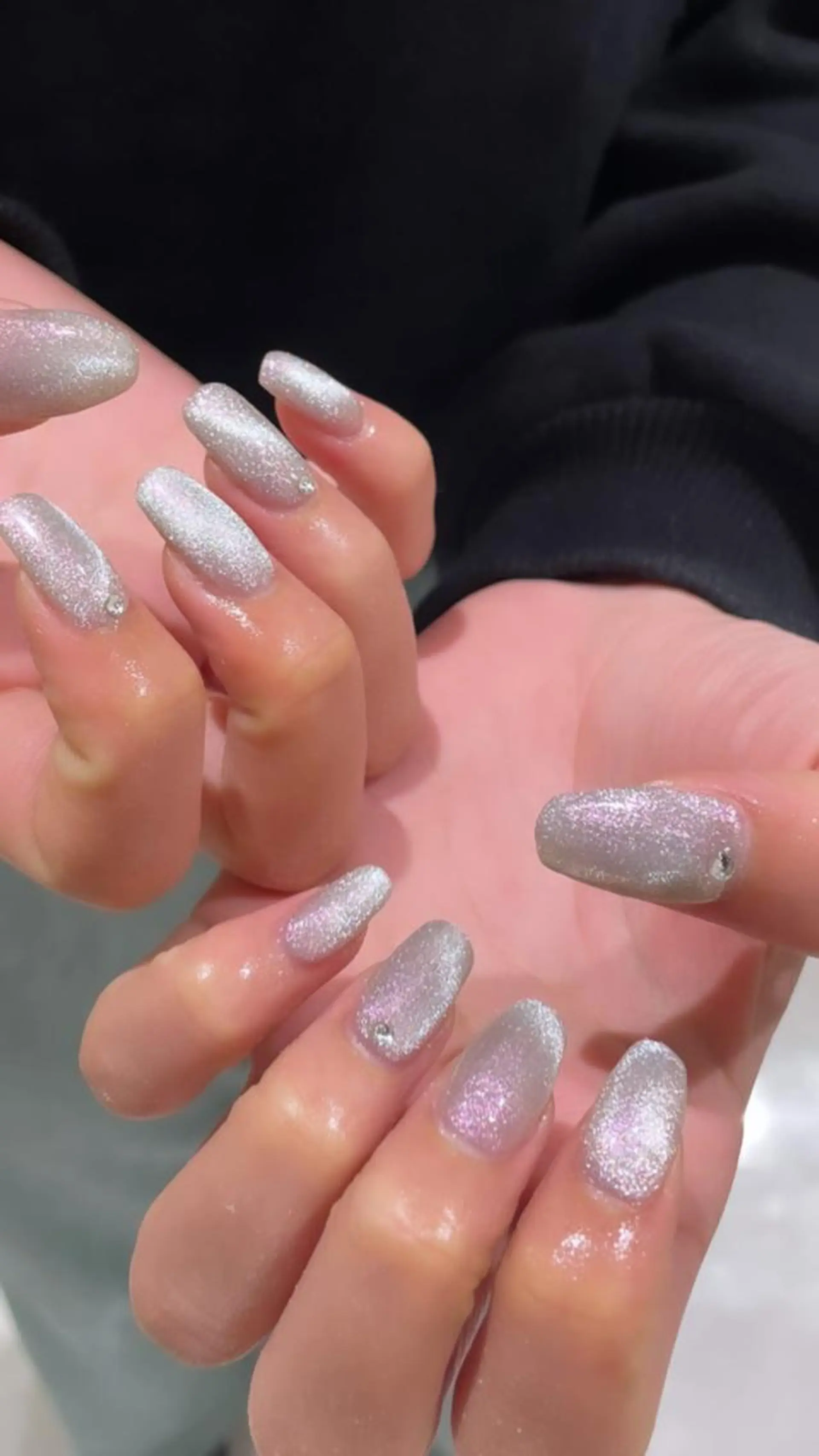 ネイル ハンドネイル 束感まつ毛/ネイル/ LED♥KIRARAのマツエク・マツパデザイン