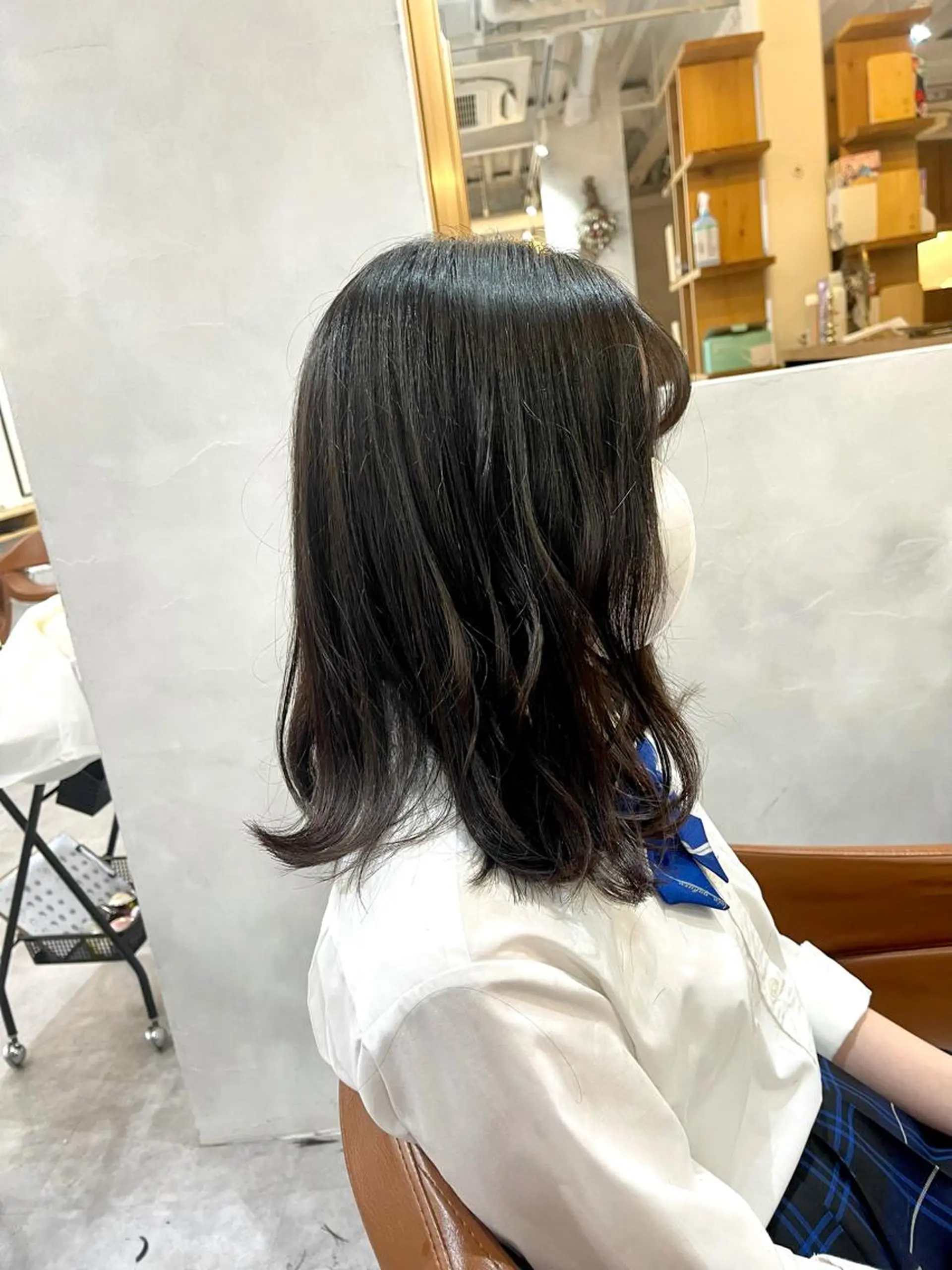 セミロング 似合わせスタイル 足立のヘアスタイル