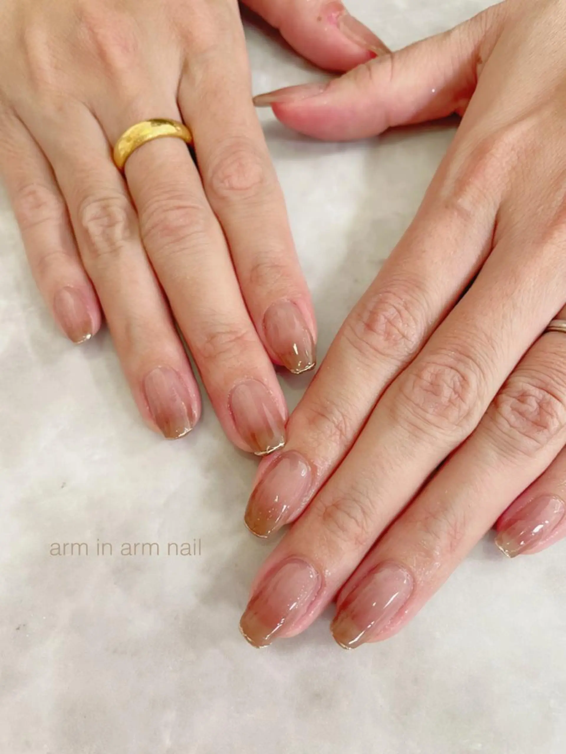 ネイル arm in arm ︎✿Yamamotoのマツエク・マツパデザイン