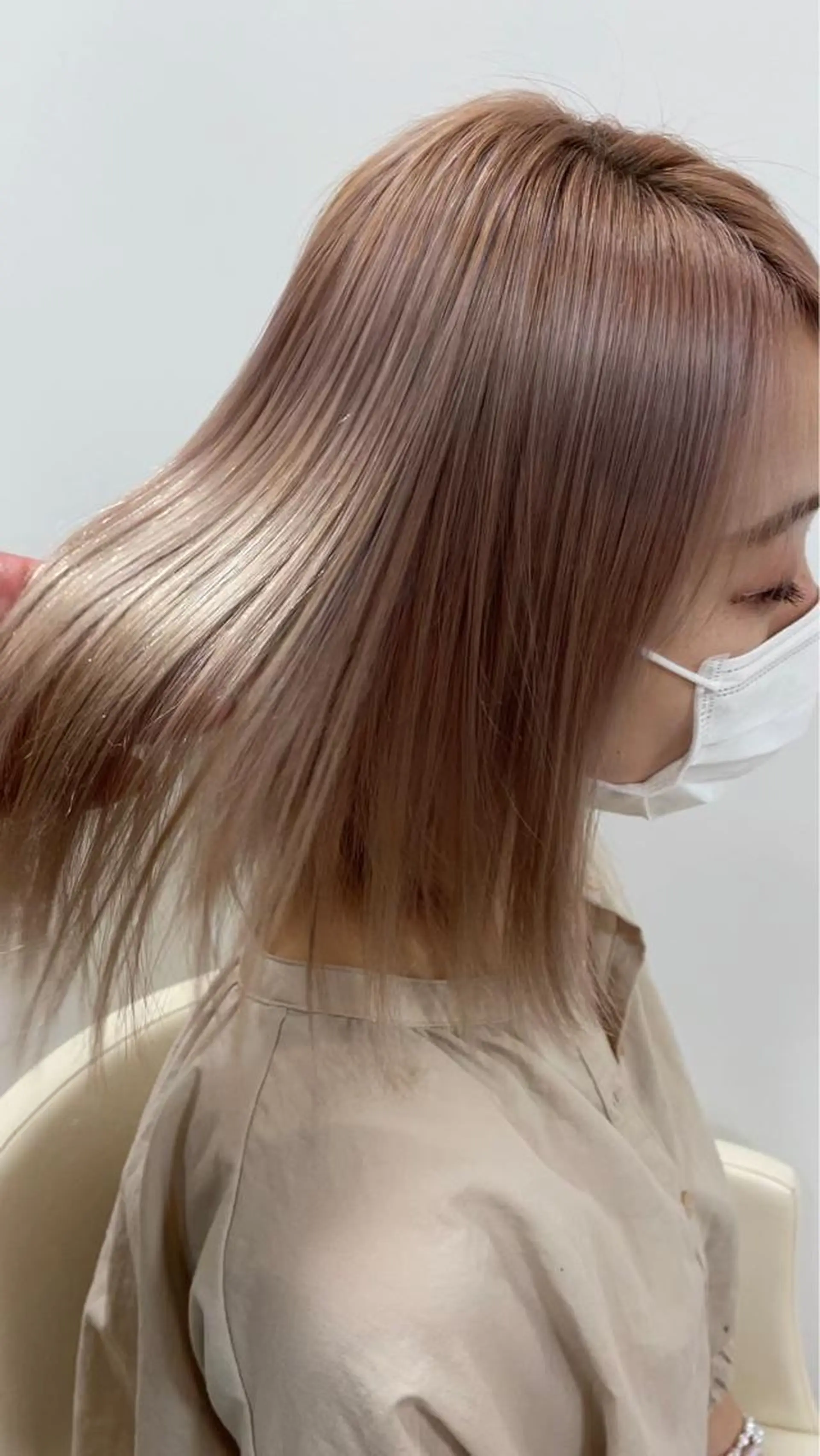 セミロング カラー 暖色専門美容師🎀 お客様満足度◎のヘアスタイル