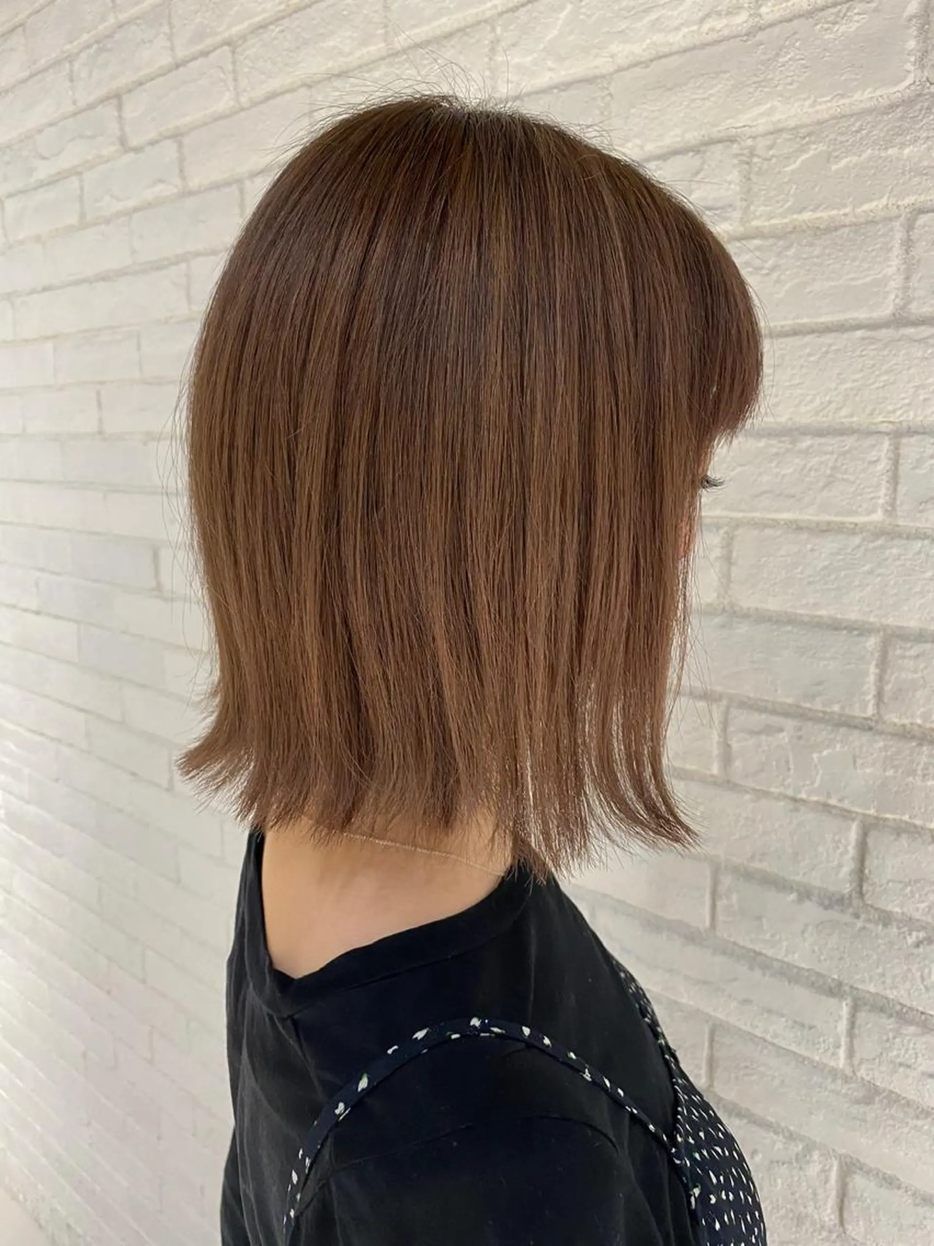 ミディアム カラー ボブ 外ハネヘア カット ヘアカラー トリートメント 卒業式受付中🌻 肥田亜沙美のその他イメージ