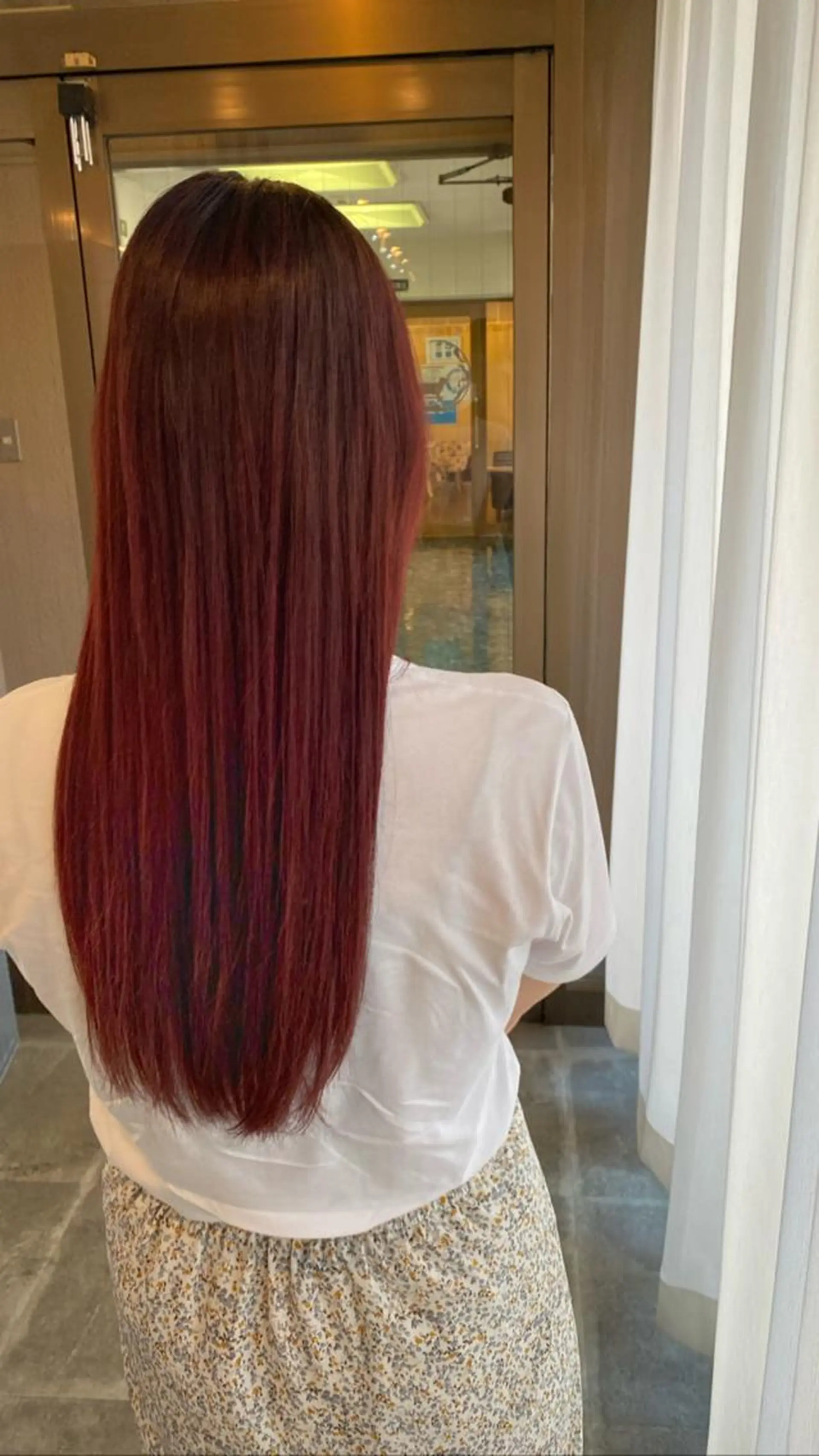 ロング カラー メンズ ピンクカラー レッドカラー cecil hair 難波店所属・髪質改善透明感カラー /SHOGO☀️のヘアスタイル