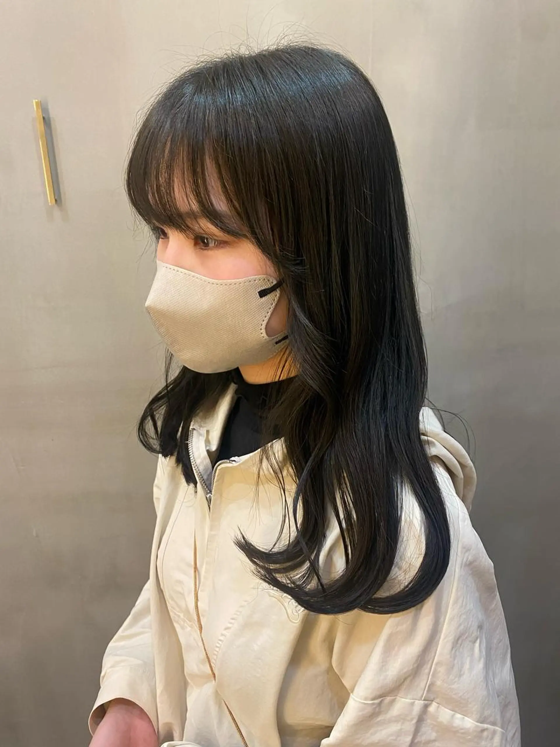 セミロング カラー 韓国×髪質改善カラー 💎hinaのヘアスタイル