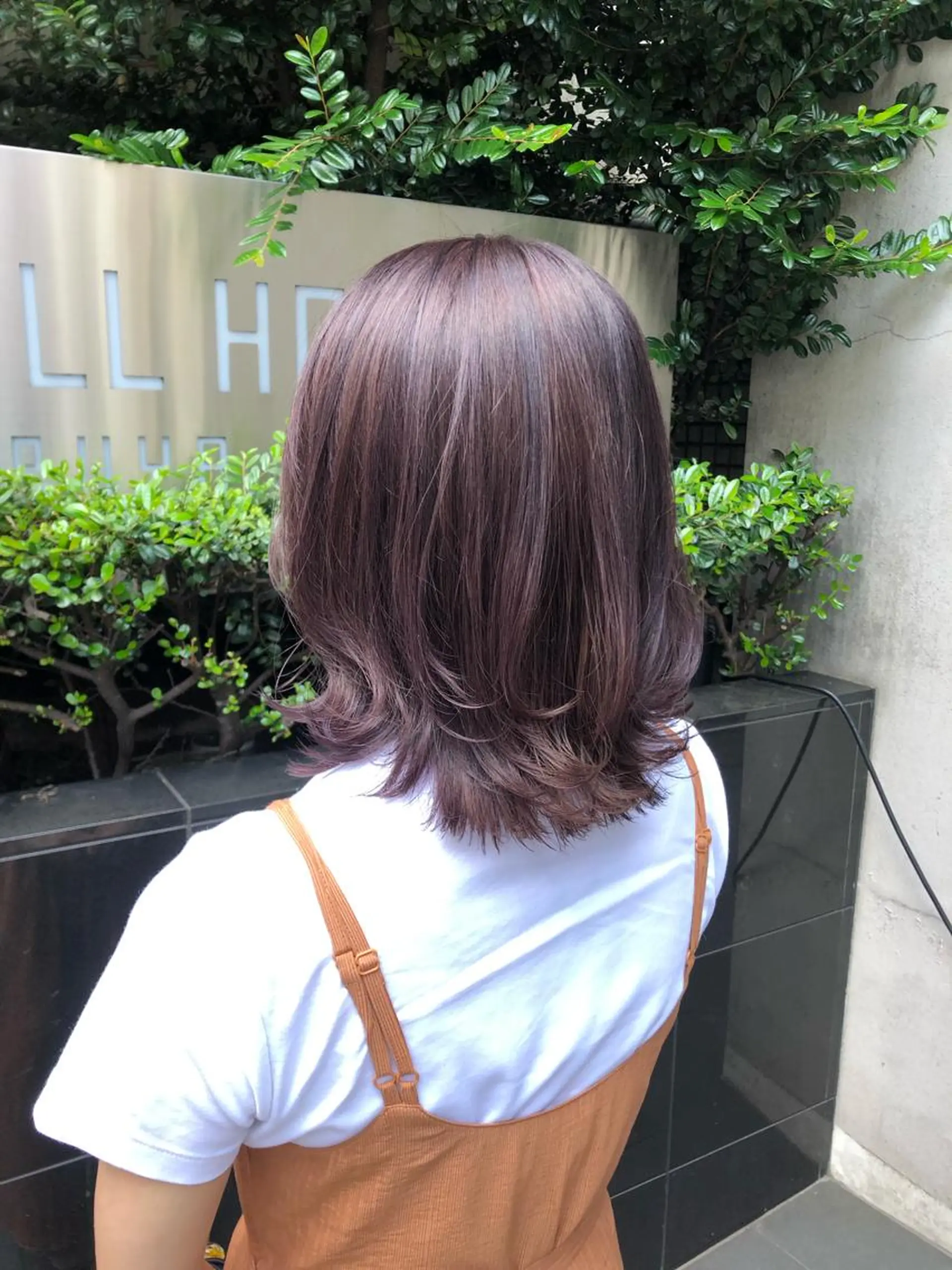 ミディアム カラー ベージュカラー ラベンダーカラー ラベンダーベージュ ピンクカラー ピンクベージュ ヘアカラー トリートメント ボブ/縮毛矯正/ レイヤー/塚田のヘアスタイル