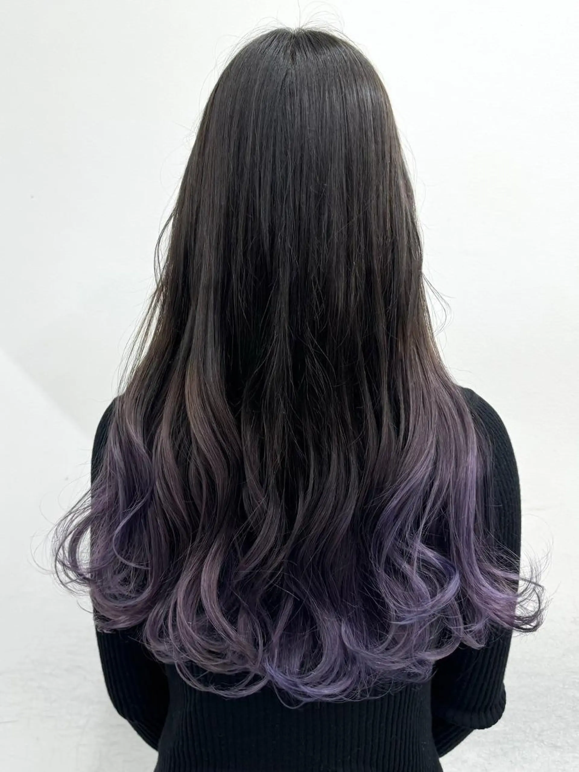 ロング カラー アディクシーカラー アッシュ ブルーカラー ダークアッシュ グレージュ 【公式】amble luxe 中野のヘアスタイル