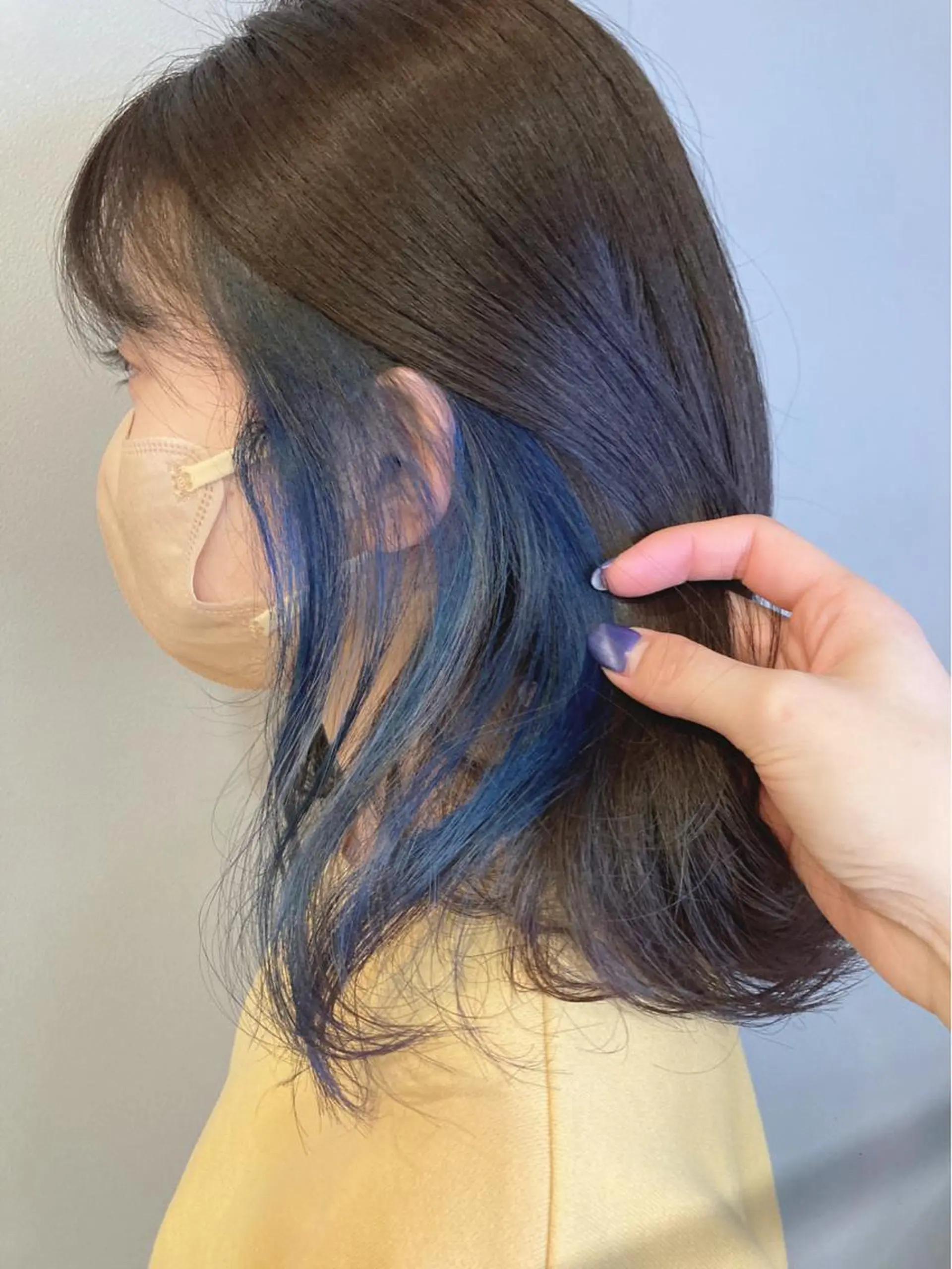 ミディアム カラー ヘアカラー 宮原 佳苗のヘアスタイル