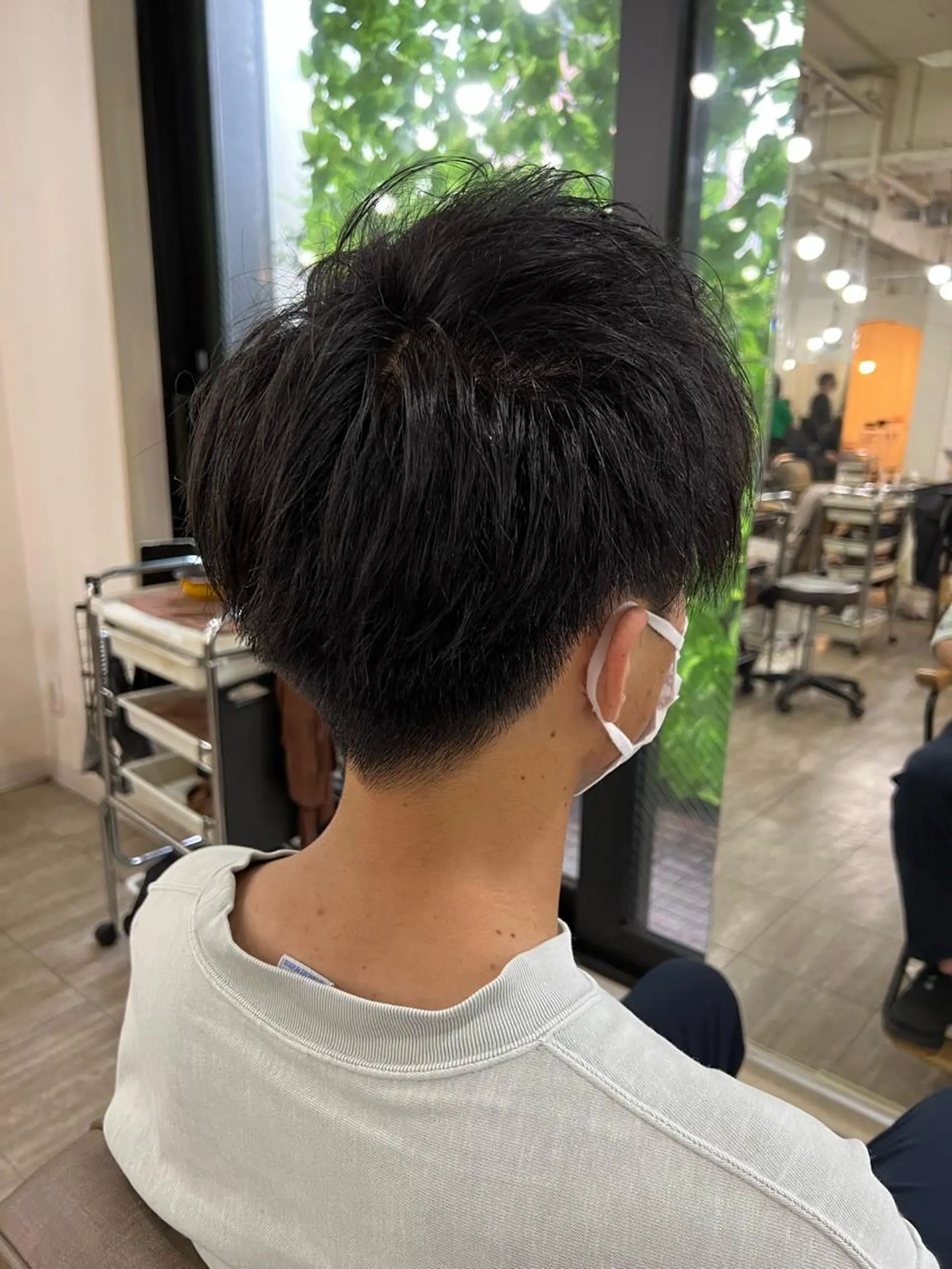 ショート メンズ カット ヘアカラー 韓国風　くすみカラー パーマKOUKIのヘアスタイル