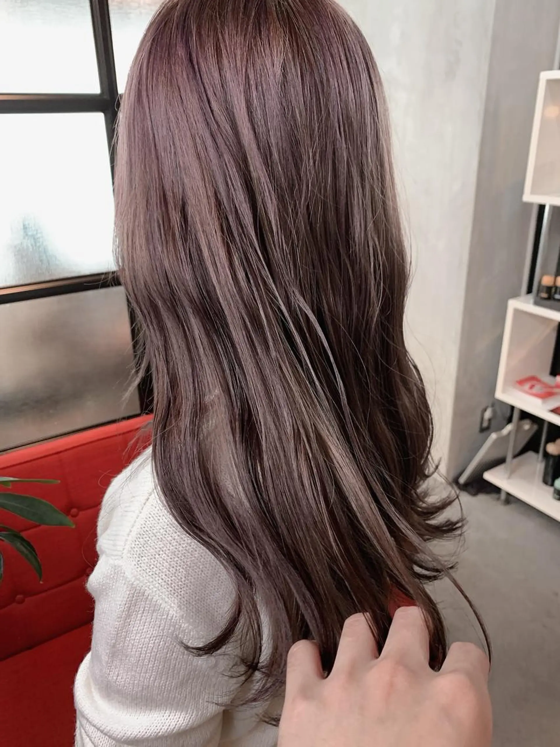 ロング カラー SAKURA 原宿所属・なかの たくみのヘアスタイル