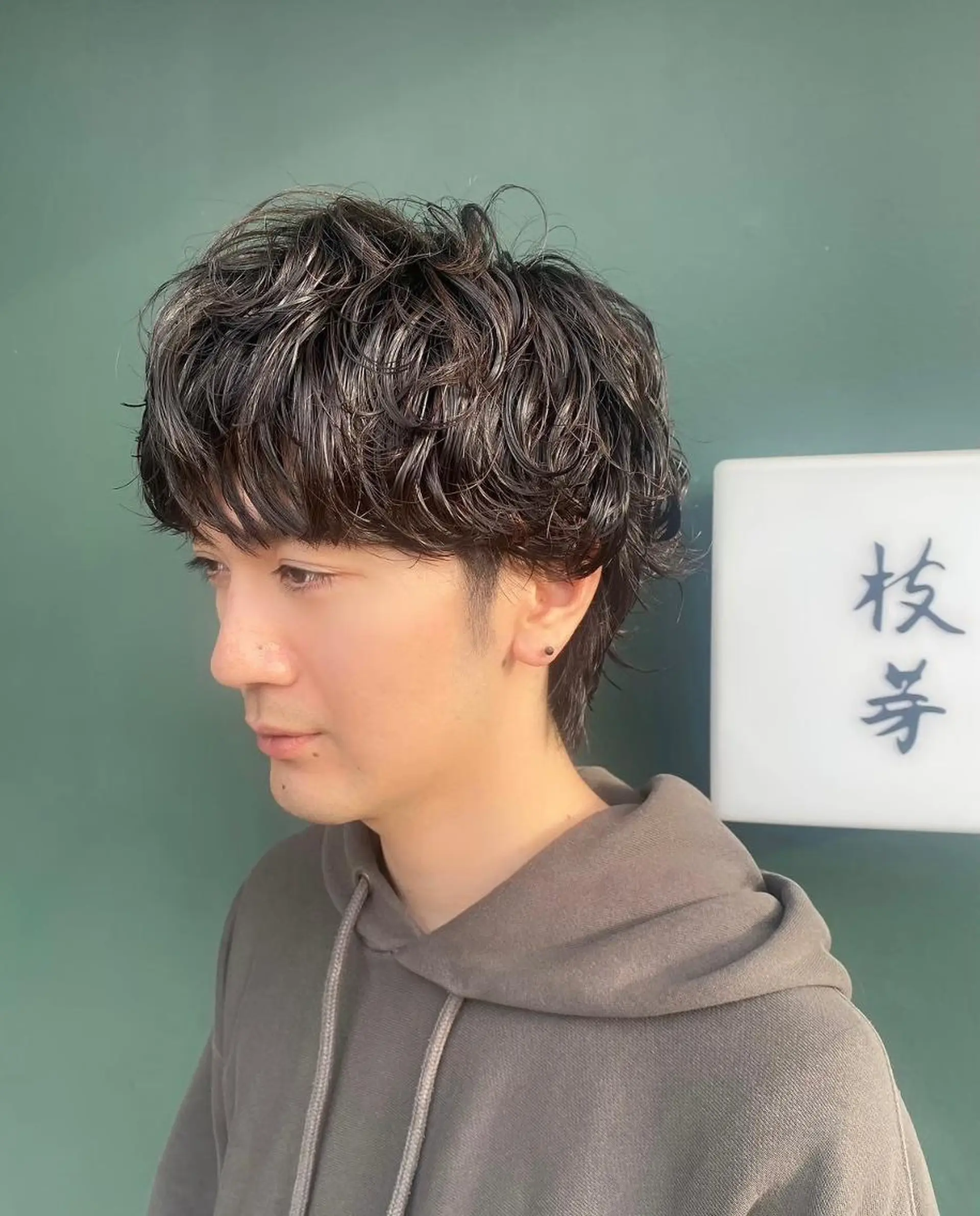 パーマ メンズ カット パーマ ☘️カワベ　ユキヒト /EDAME 店長のヘアスタイル