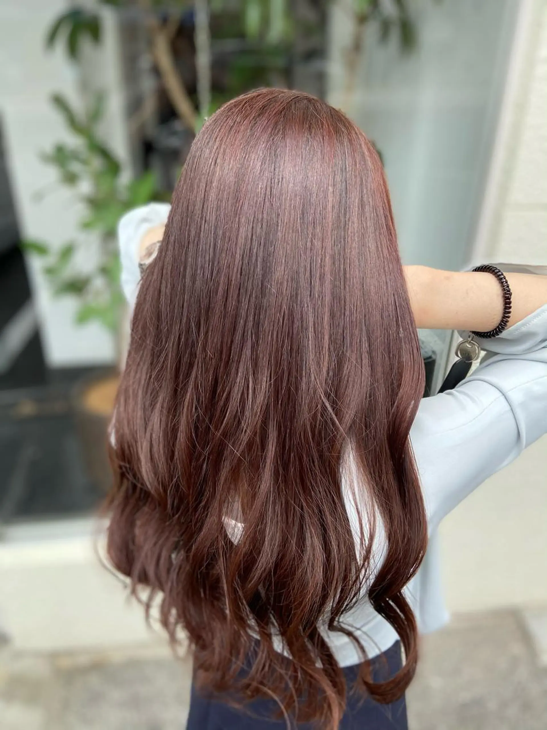 ロング カラー ベージュカラー ピンクカラー ピンクベージュ ARK 武藤のヘアスタイル