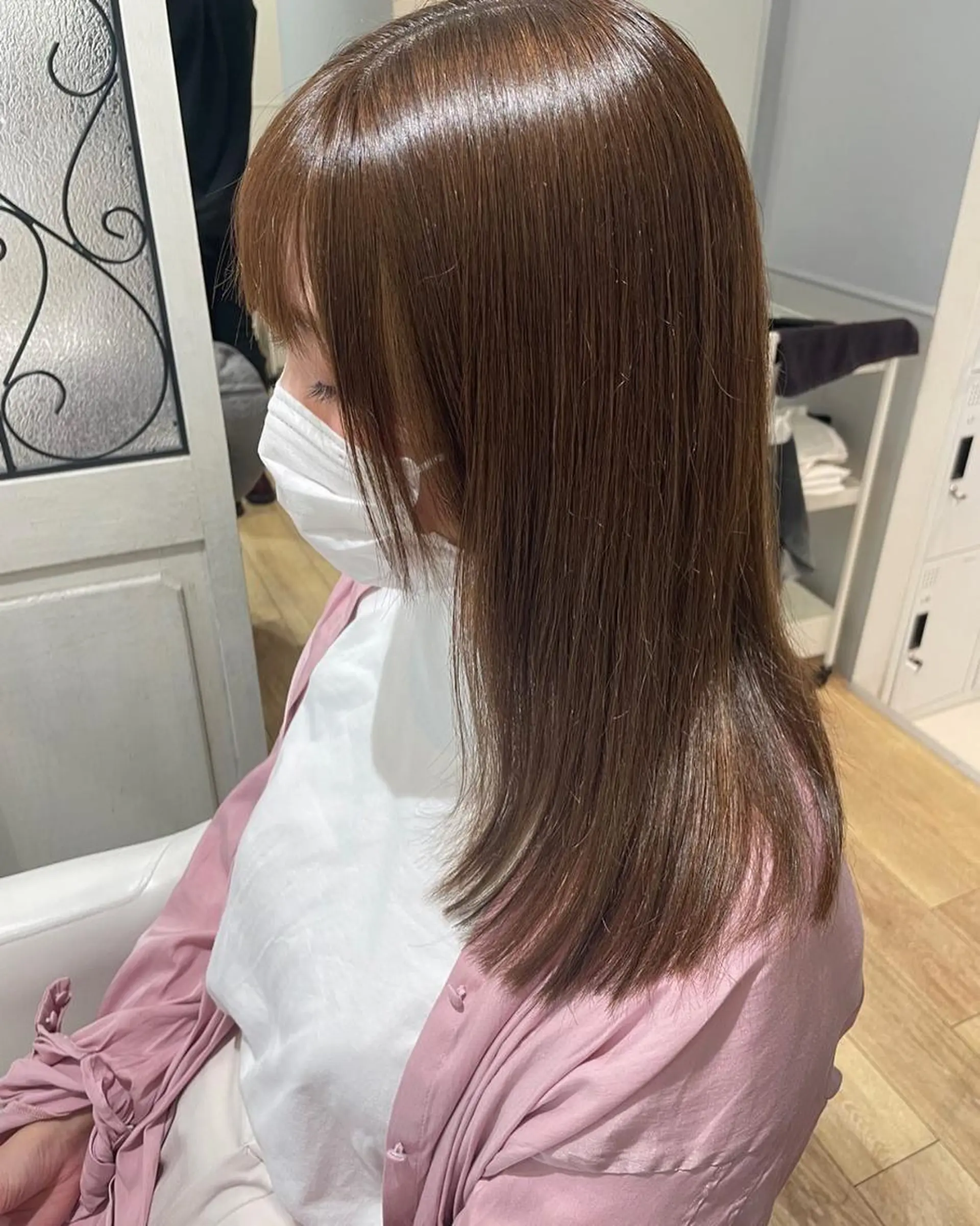 ミディアム カラー パーマ ヘアアレンジ メンズ キッズ ネイル マツエク・マツパ メンズブリーチ ベージュカラー ブリーチ ブリーチなしカラー カット 縮毛矯正 🫧垢抜けヘア🫧 SHIORIのヘアスタイル